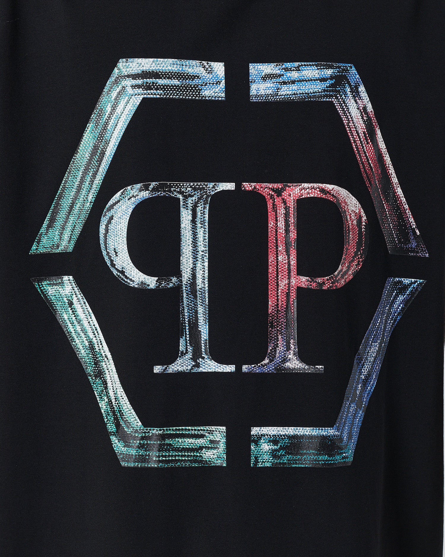 PP Logo Printed Men Black T-Shirt 17.90