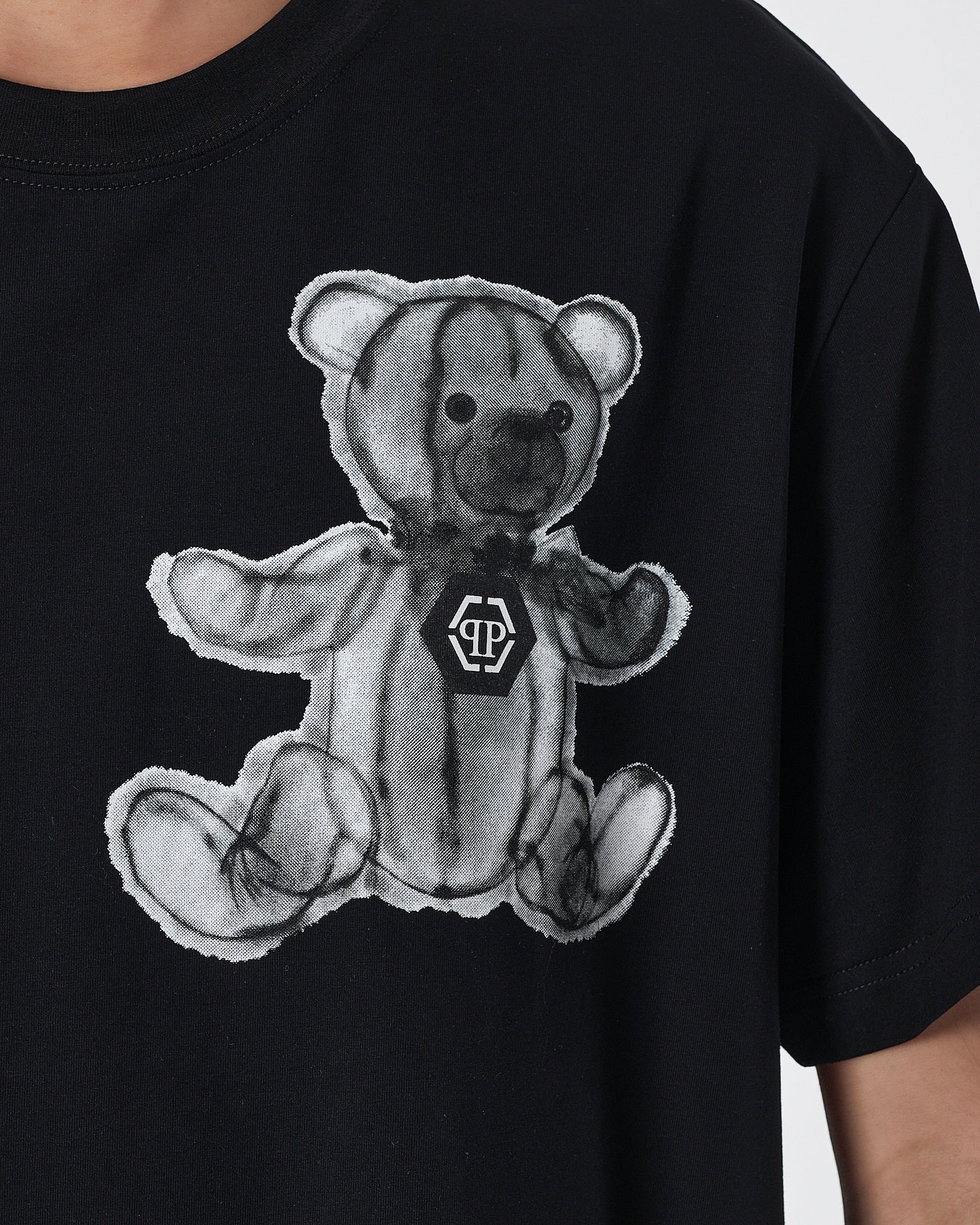 PP Teddy Bear Printed Men Black T-Shirt 17.90