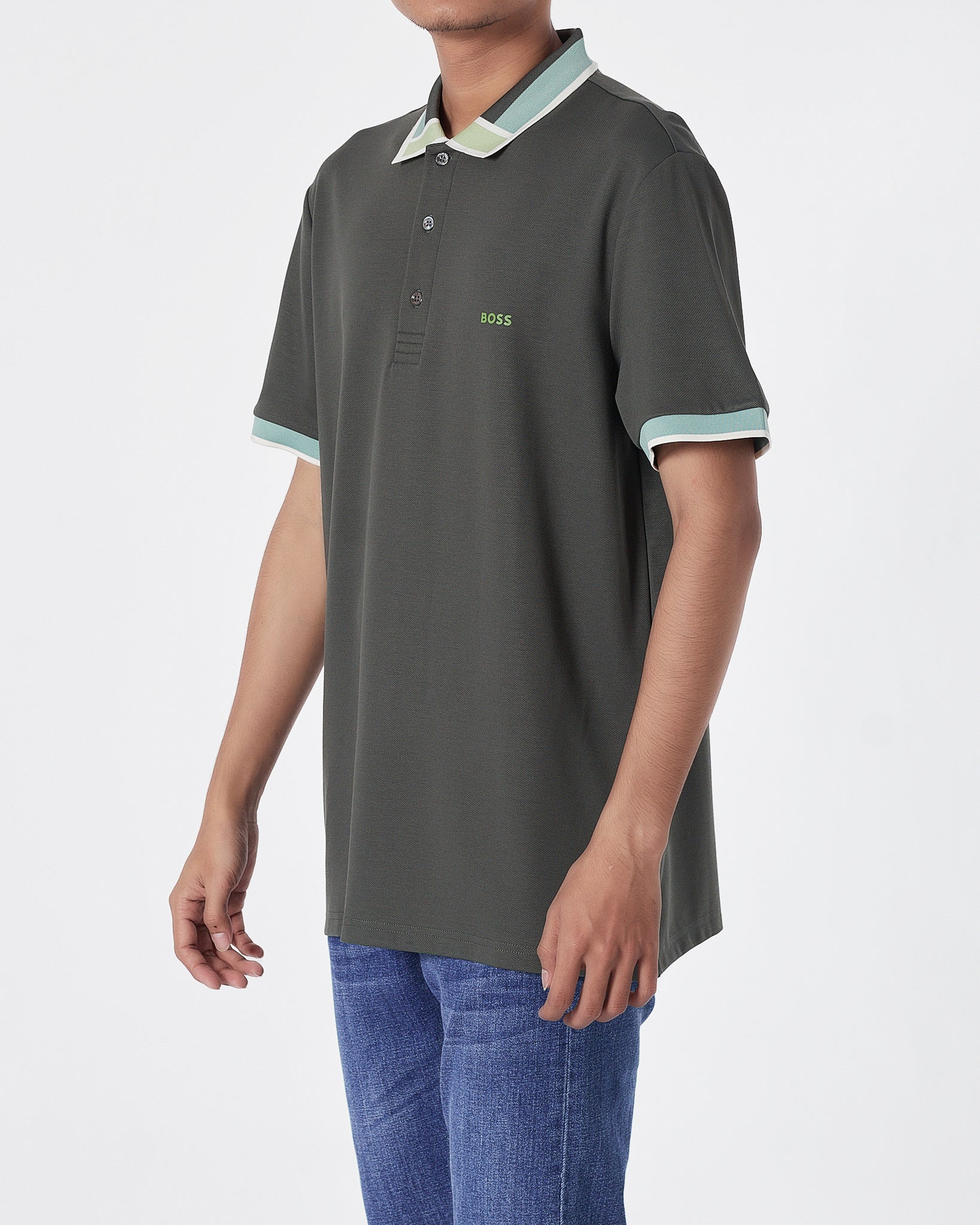 HUG Light Weight Men Dark Green Polo Shirt 29.90