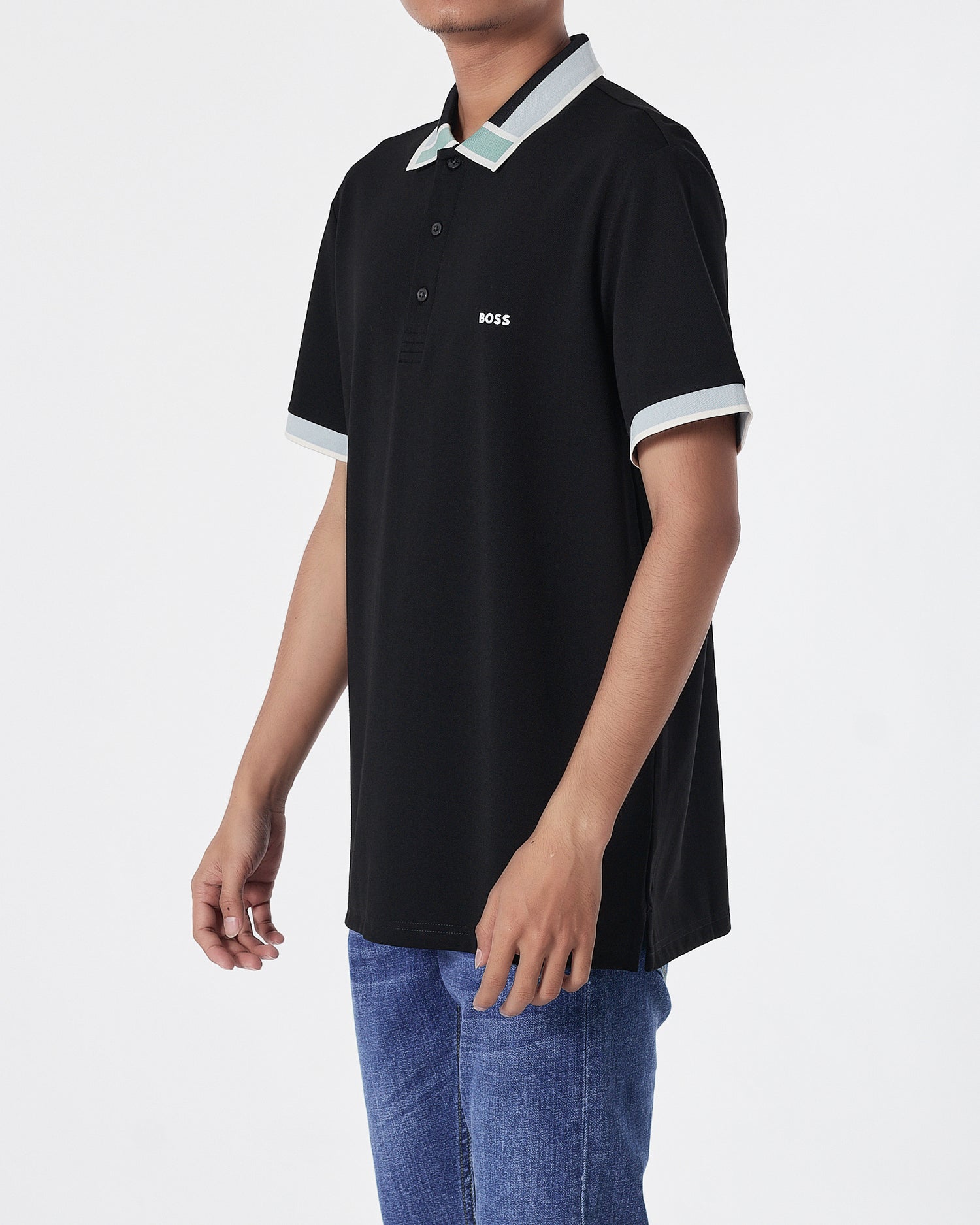 HUG Light Weight Men Black Polo Shirt 29.90