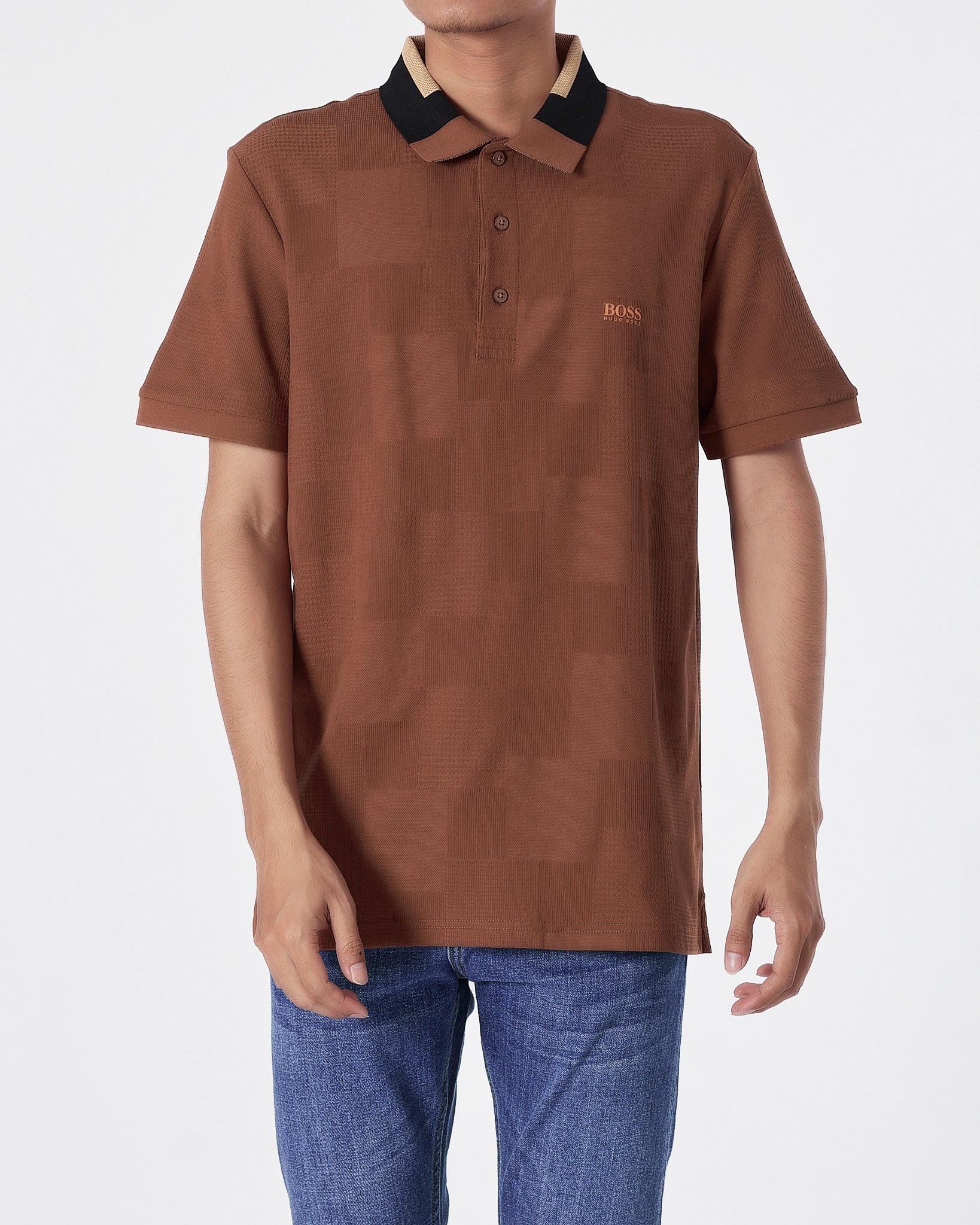 Mens brown polo shirt hotsell