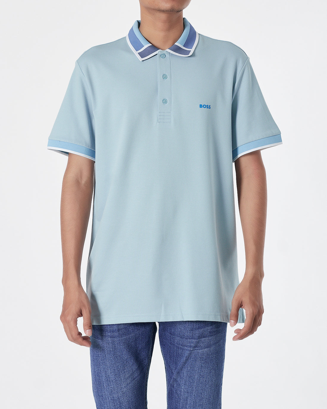 HUG Light Weight Men Light Blue Polo Shirt 29.90