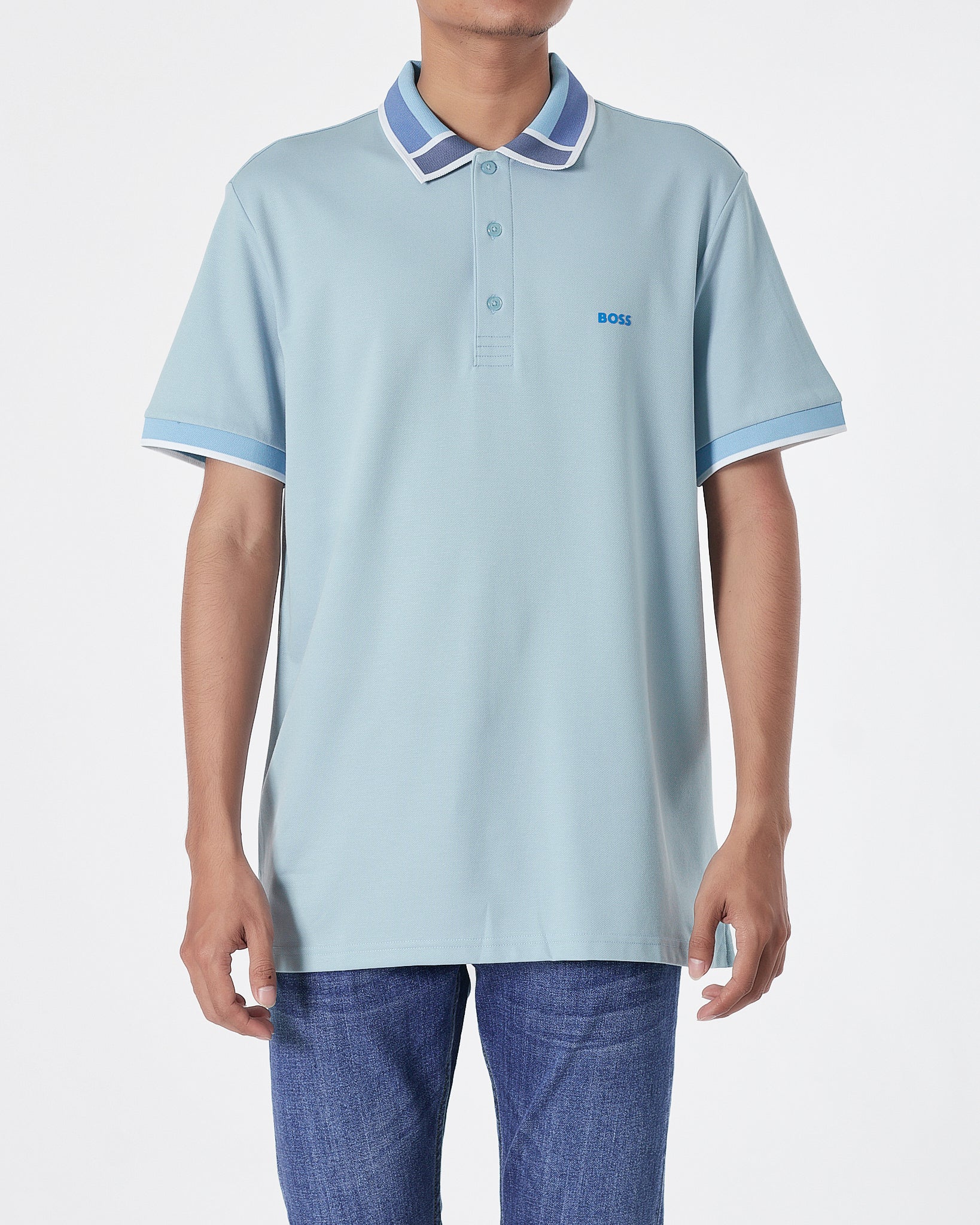 HUG Light Weight Men Light Blue Polo Shirt 29.90