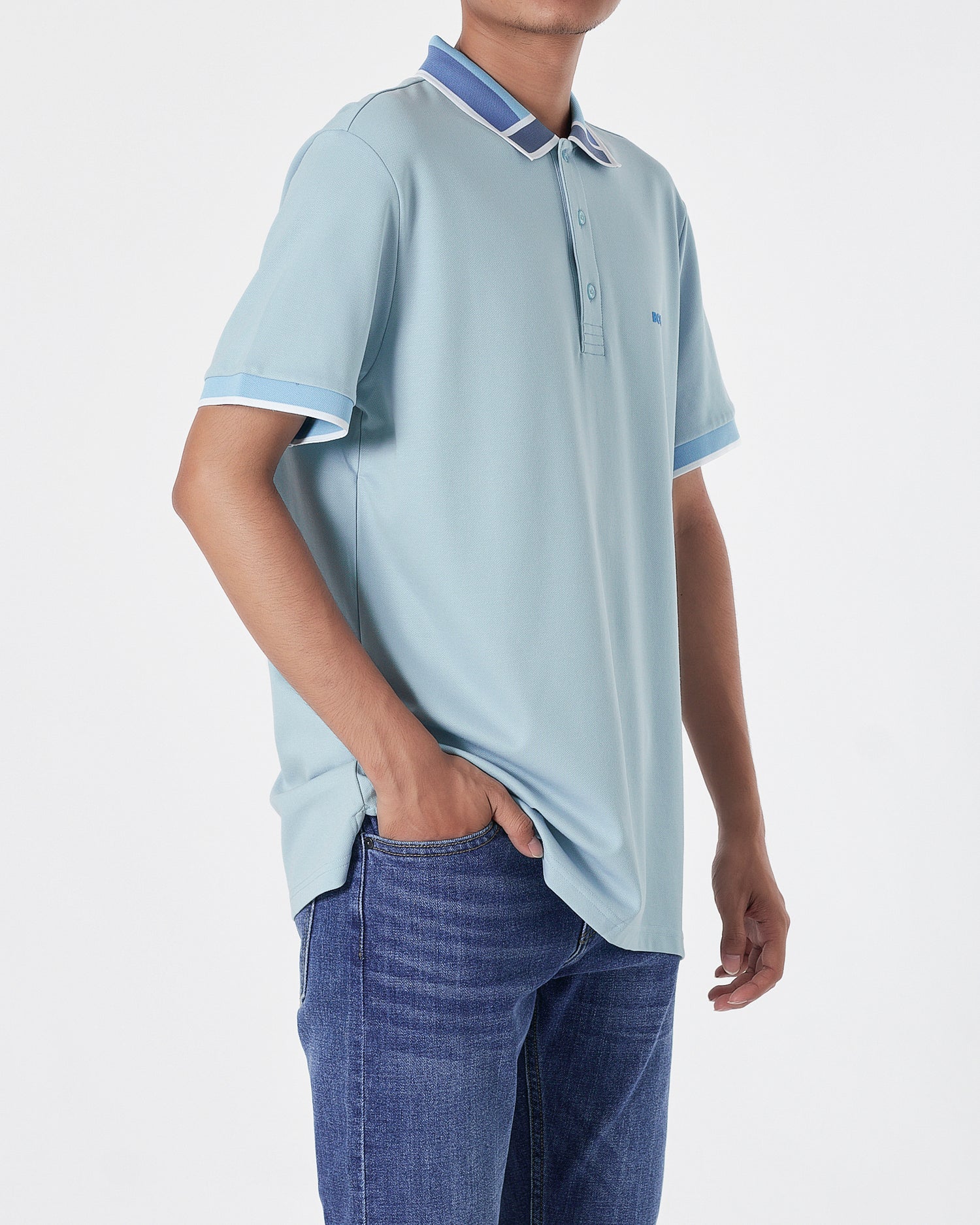 HUG Light Weight Men Light Blue Polo Shirt 29.90