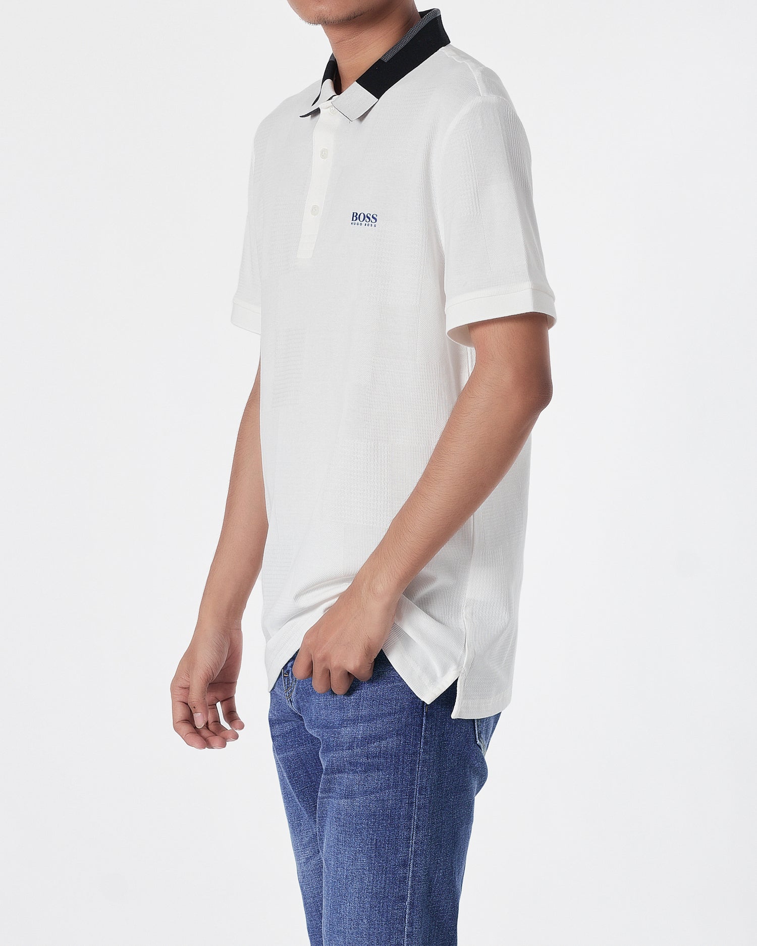 HUG Light Weight Men White Polo Shirt 29.90