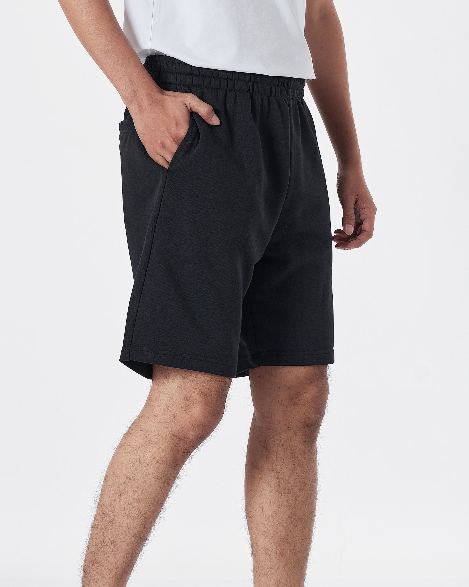 AMI Logo Embroidered Men Black Shorts 14.90