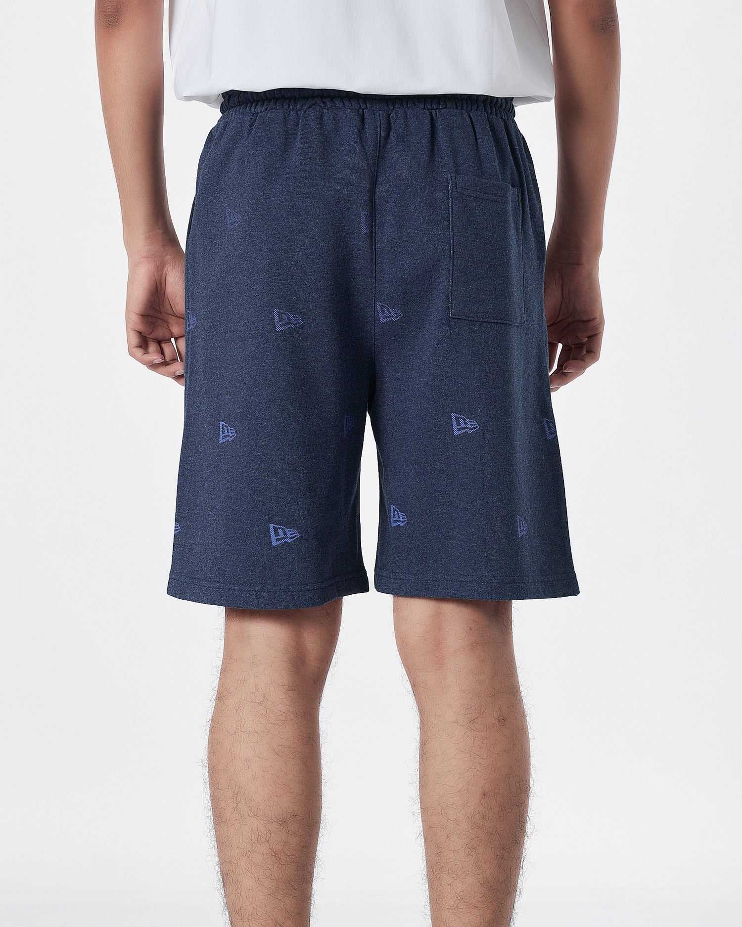 NIK Full Logo Embroidered Men Blue Shorts 15.90