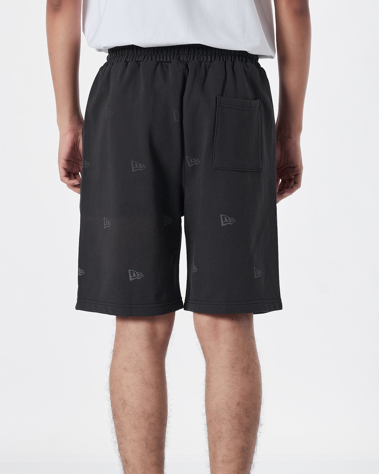 NIK Full Logo Embroidered Men Black Shorts 15.90