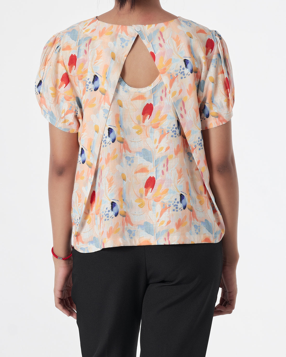 Lady Floral Over Printed Shirts Short Sleeve 21.90