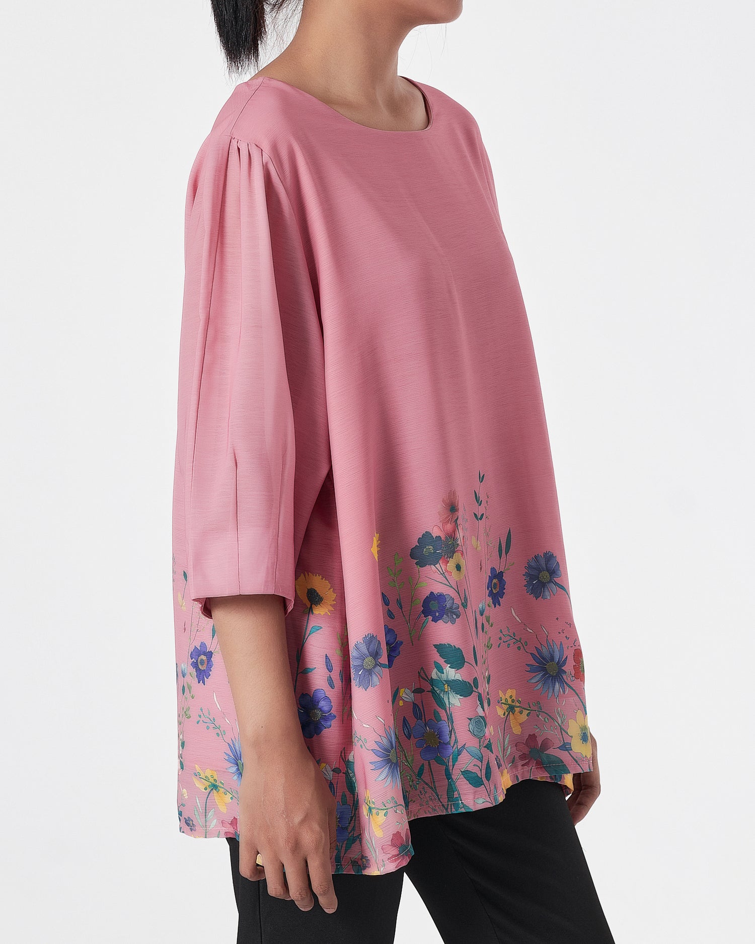 Floral Lady Pink Shirts Short Sleeve 16.90