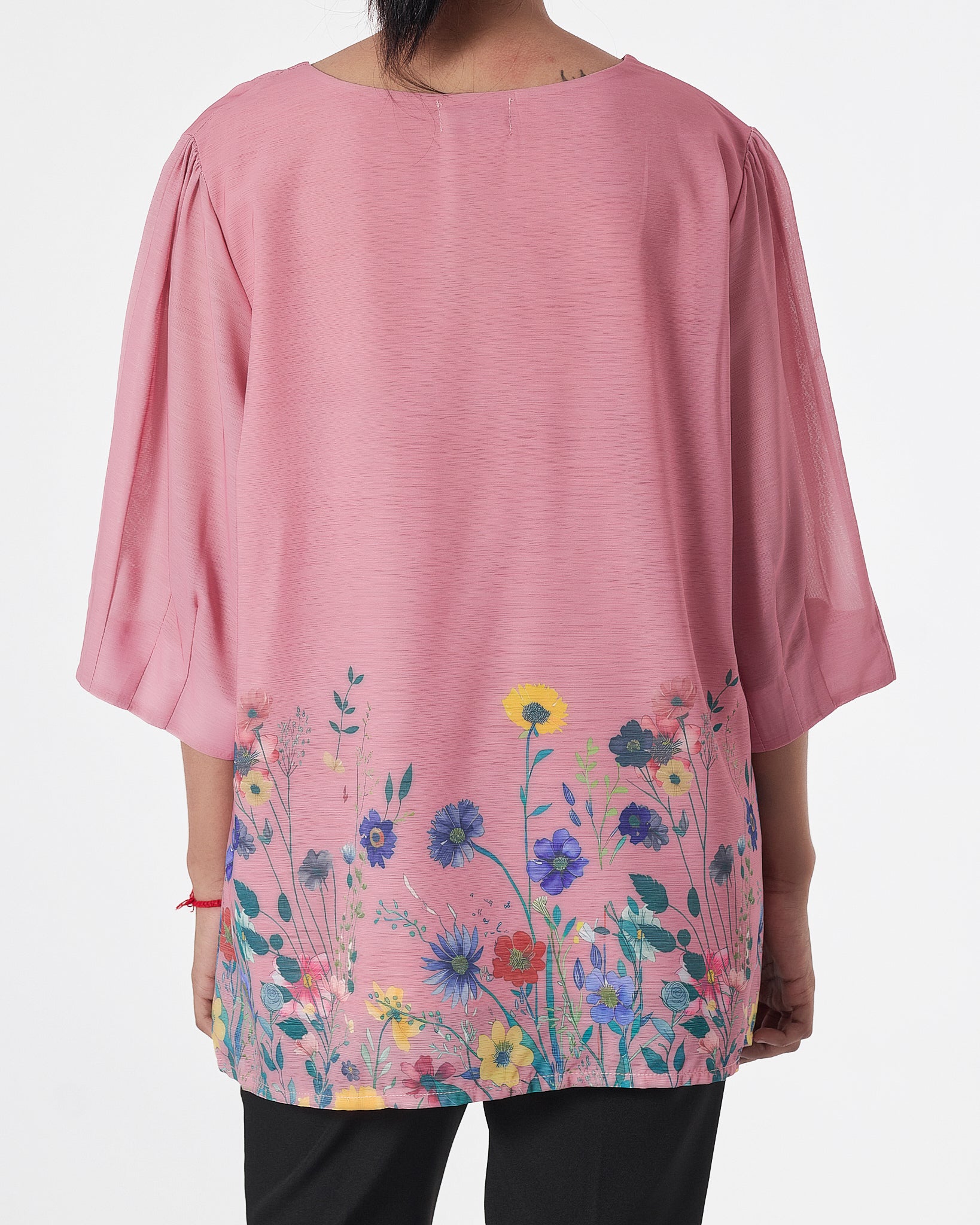 Floral Lady Pink Shirts Short Sleeve 16.90