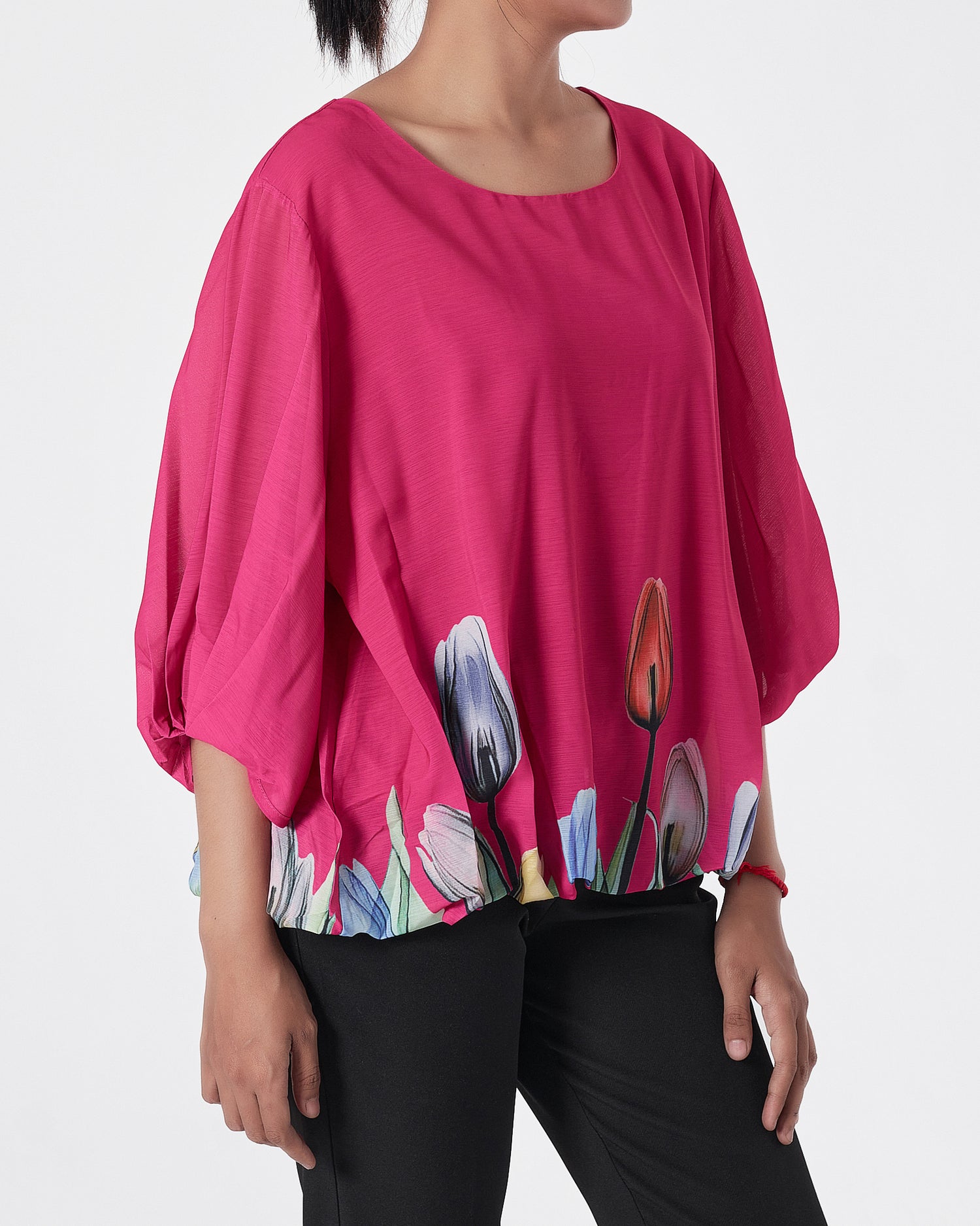 Tulip Flower Lady Pink Puff  Shirts Short Sleeve 16.90