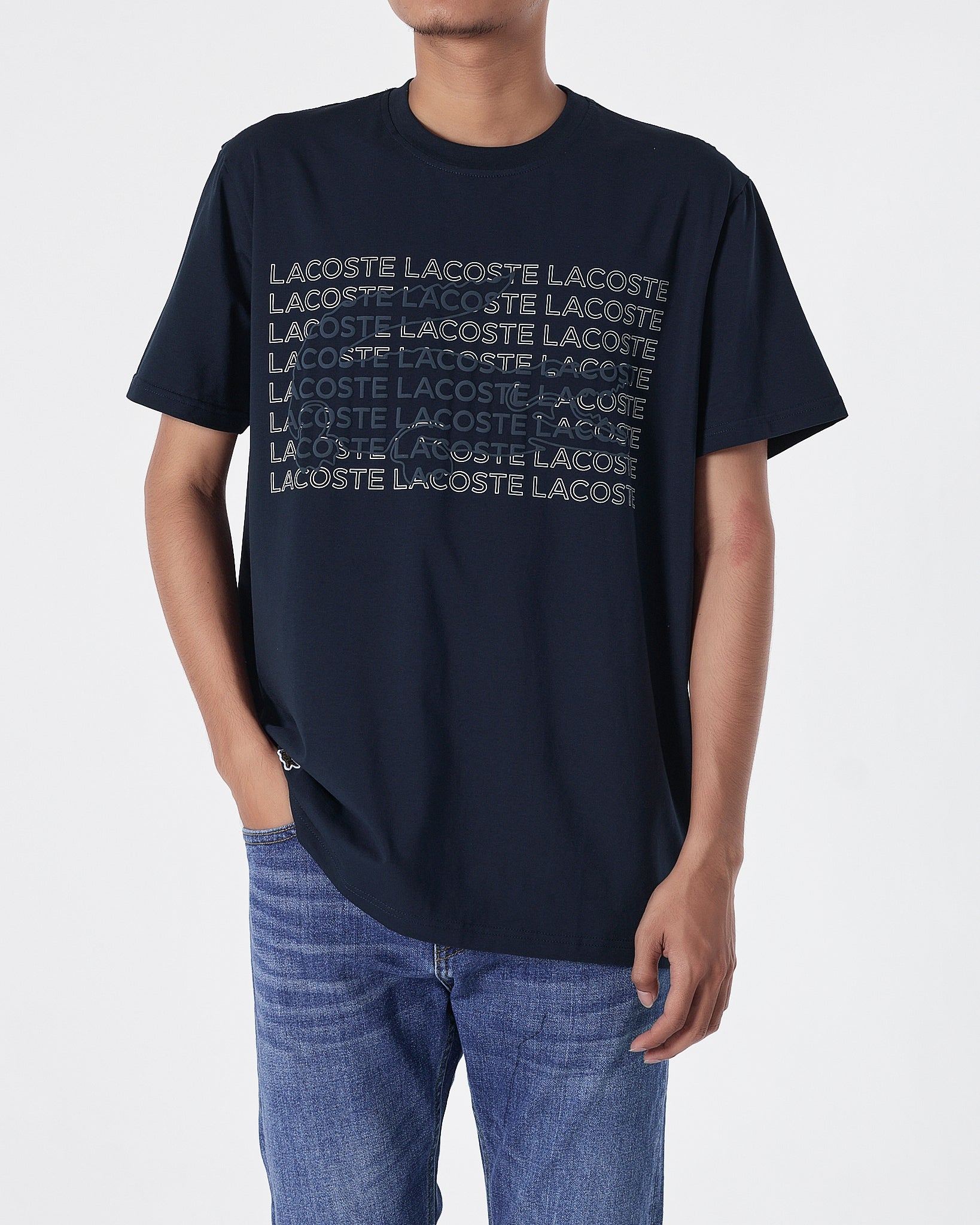 LAC Logo Printed Men Blue T-Shirt 15.90