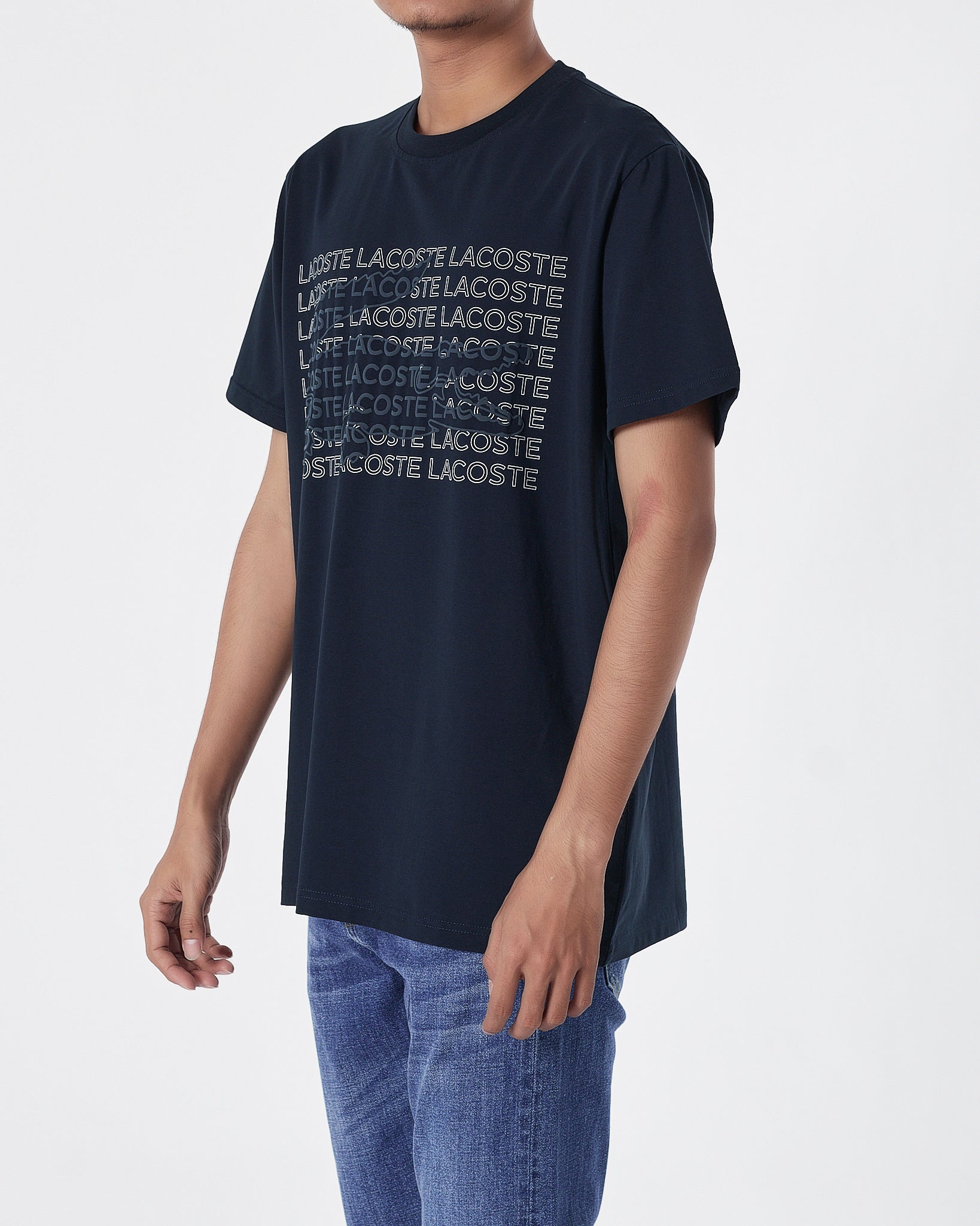 LAC Logo Printed Men Blue T-Shirt 15.90