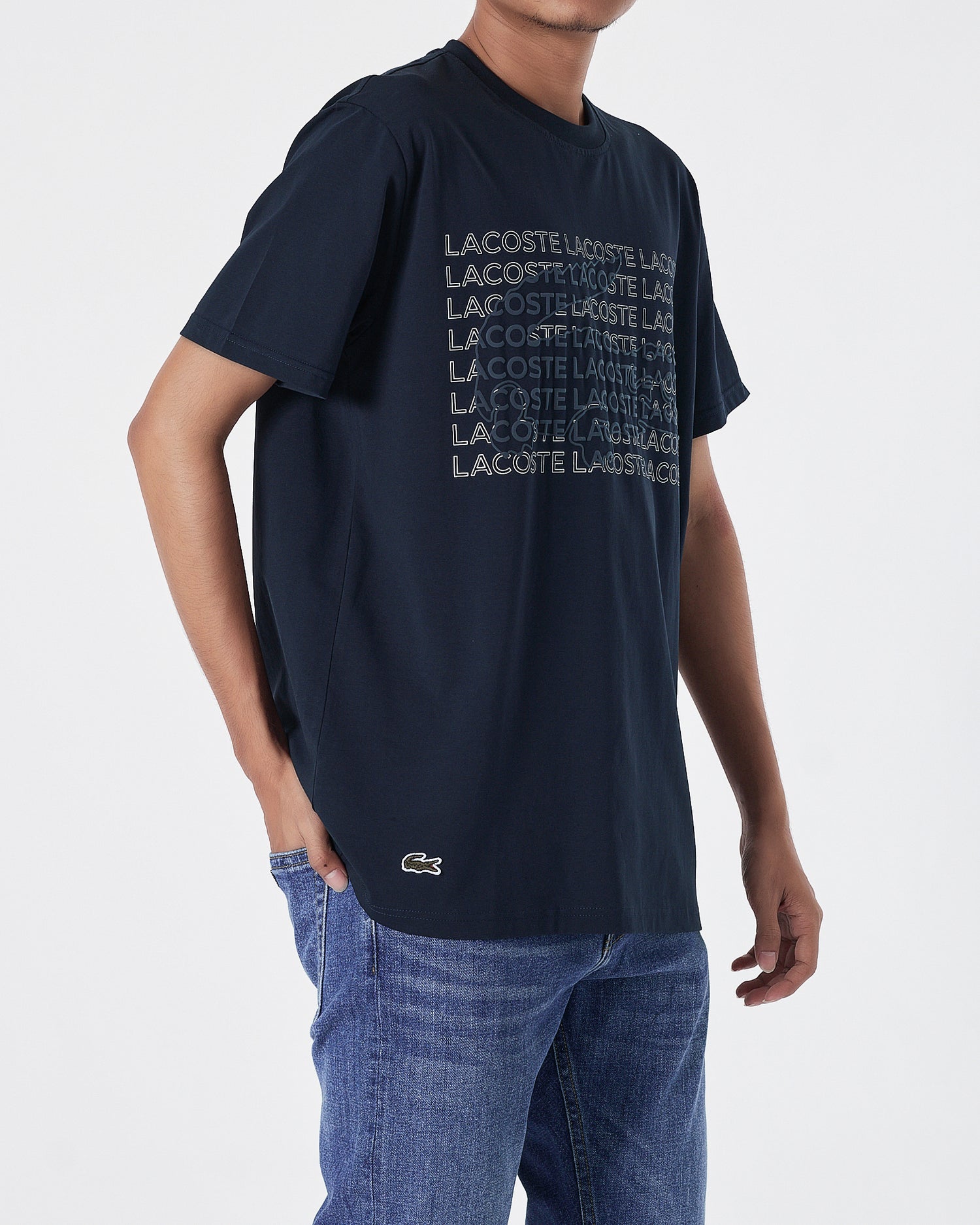 LAC Logo Printed Men Blue T-Shirt 15.90