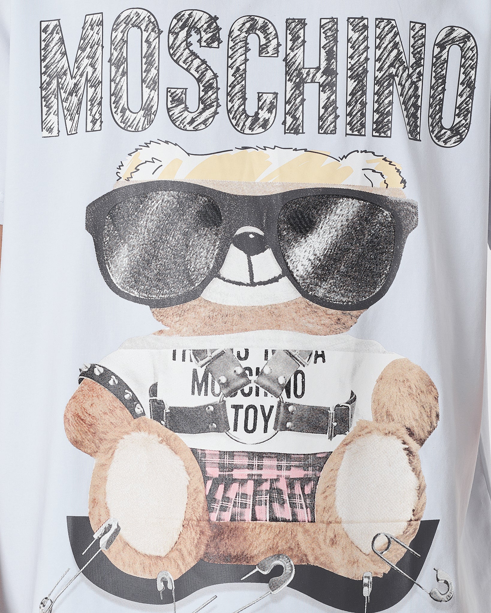 MOS Teddy Bear Printed Men White T-Shirt 16.90