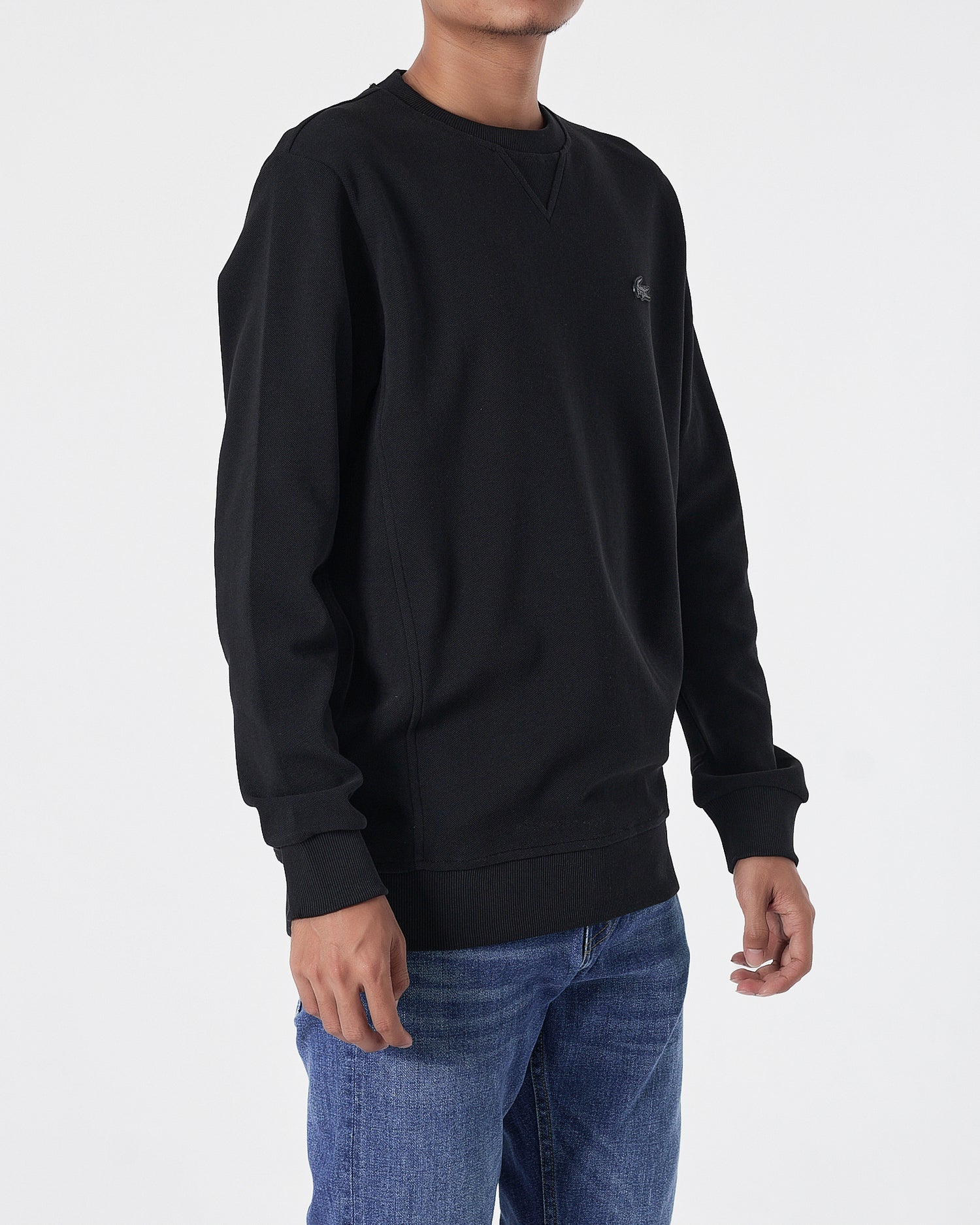 LAC Plain Color Men Black Sweater 20.90