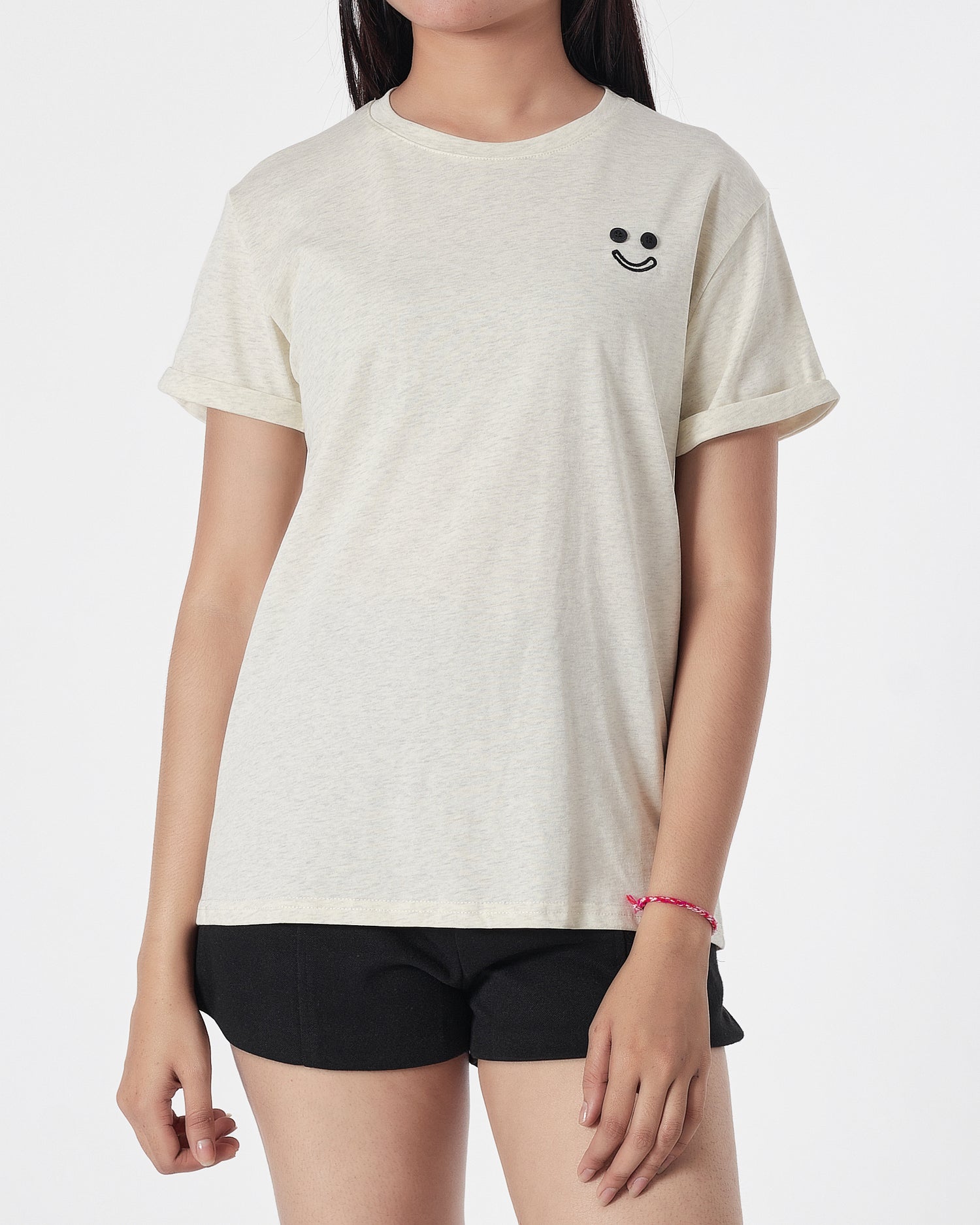 Smilling Lady Grey T-Shirt 12.90