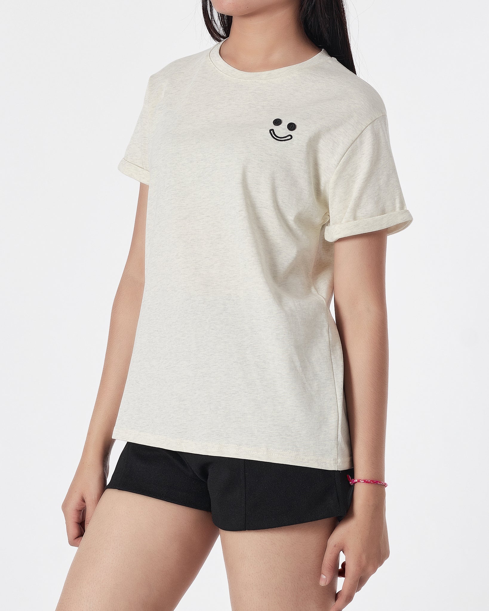 Smilling Lady Grey T-Shirt 12.90