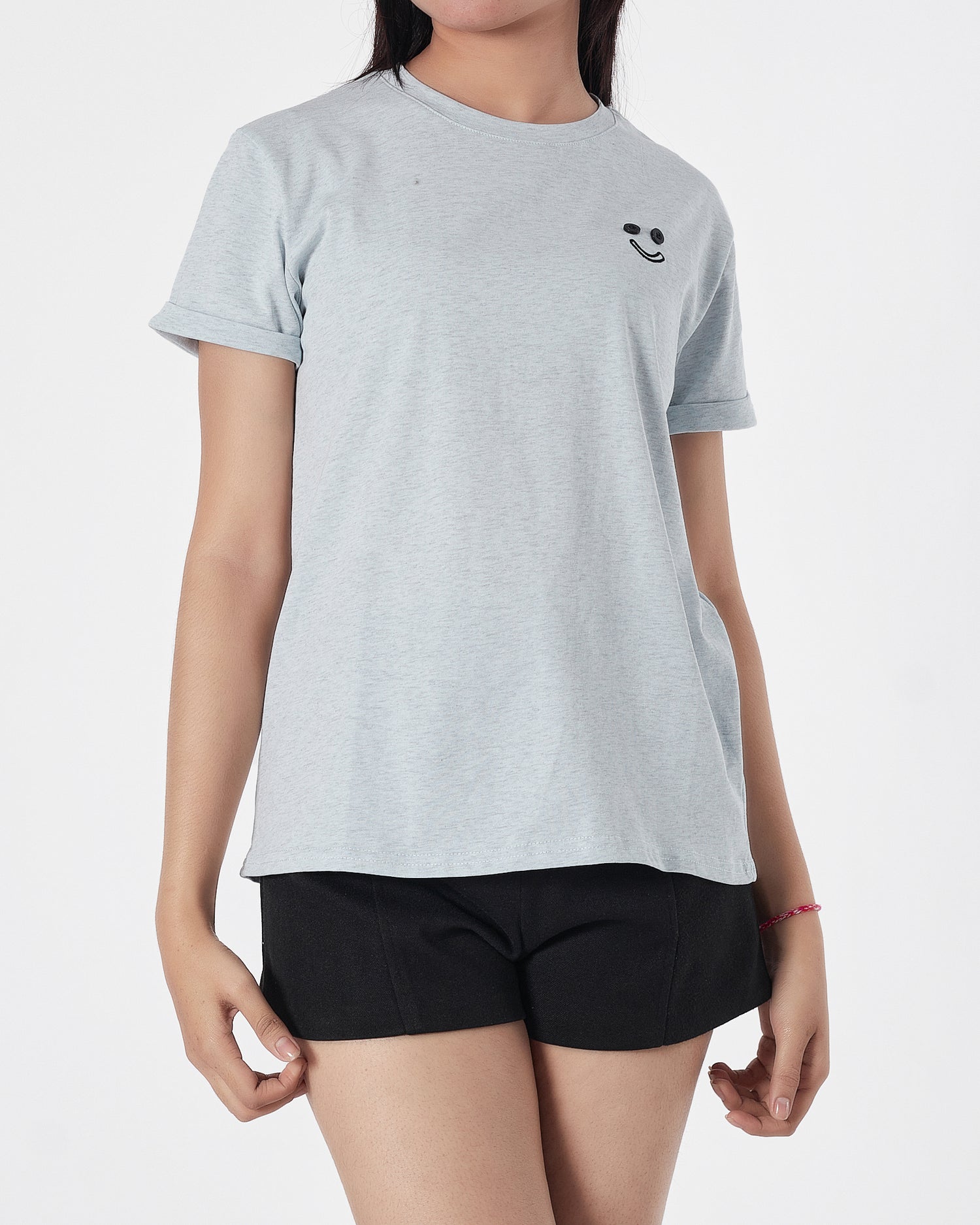 Smilling Lady Light Blue T-Shirt 12.90