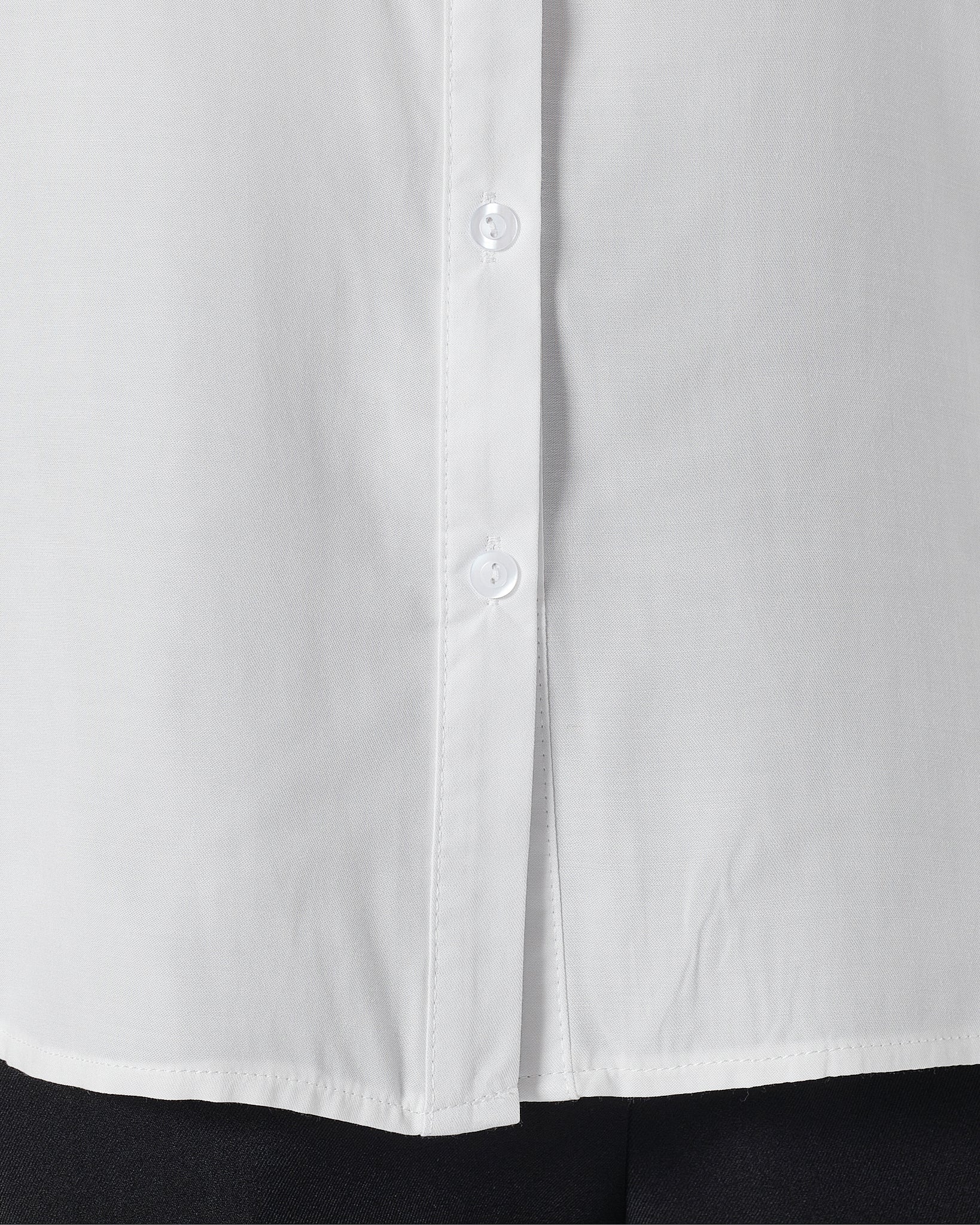 Plain Color Lady White Shirts Short Sleeve 13.90