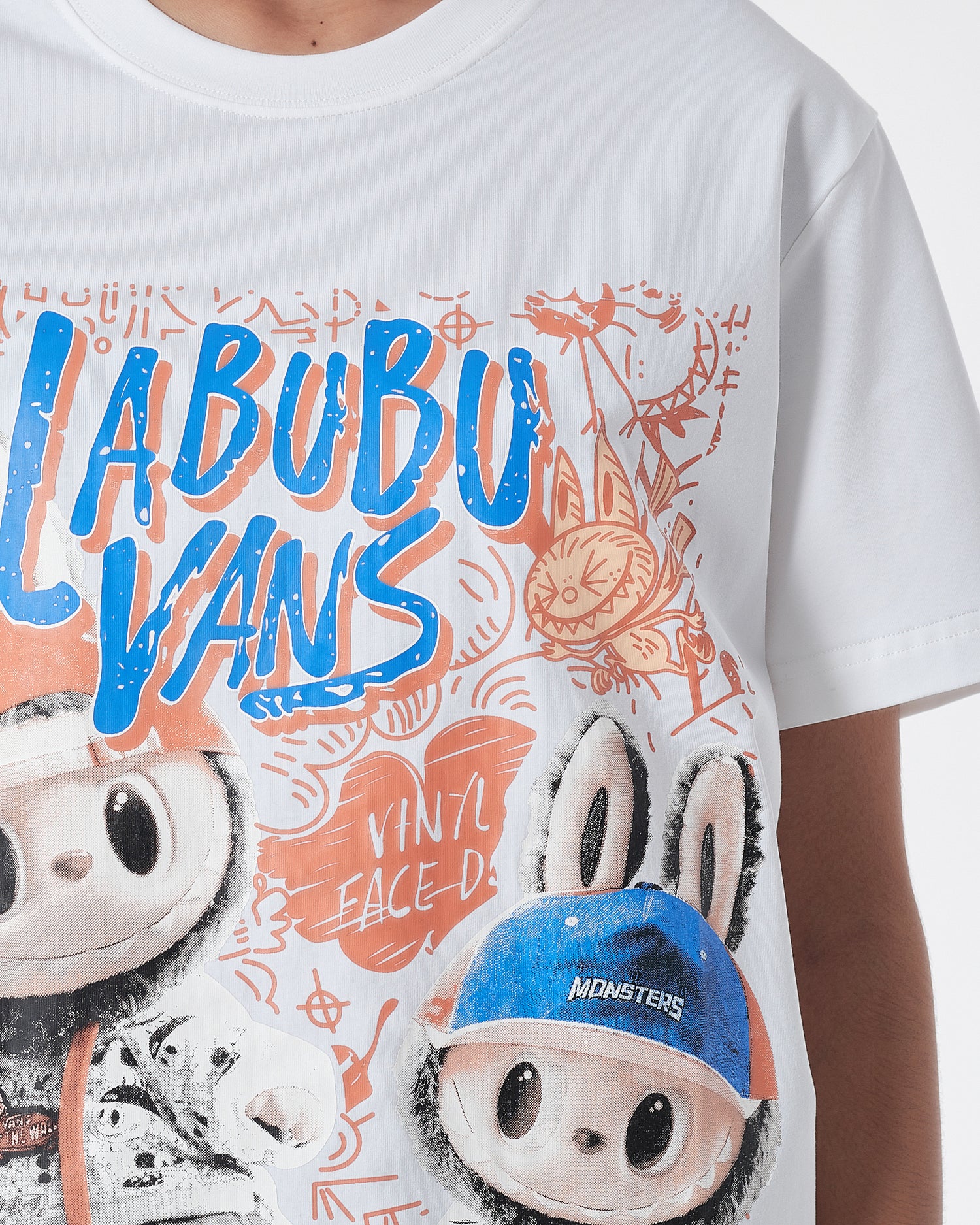 ADLV Labubu Printed Unisex White T-Shirt 15.50