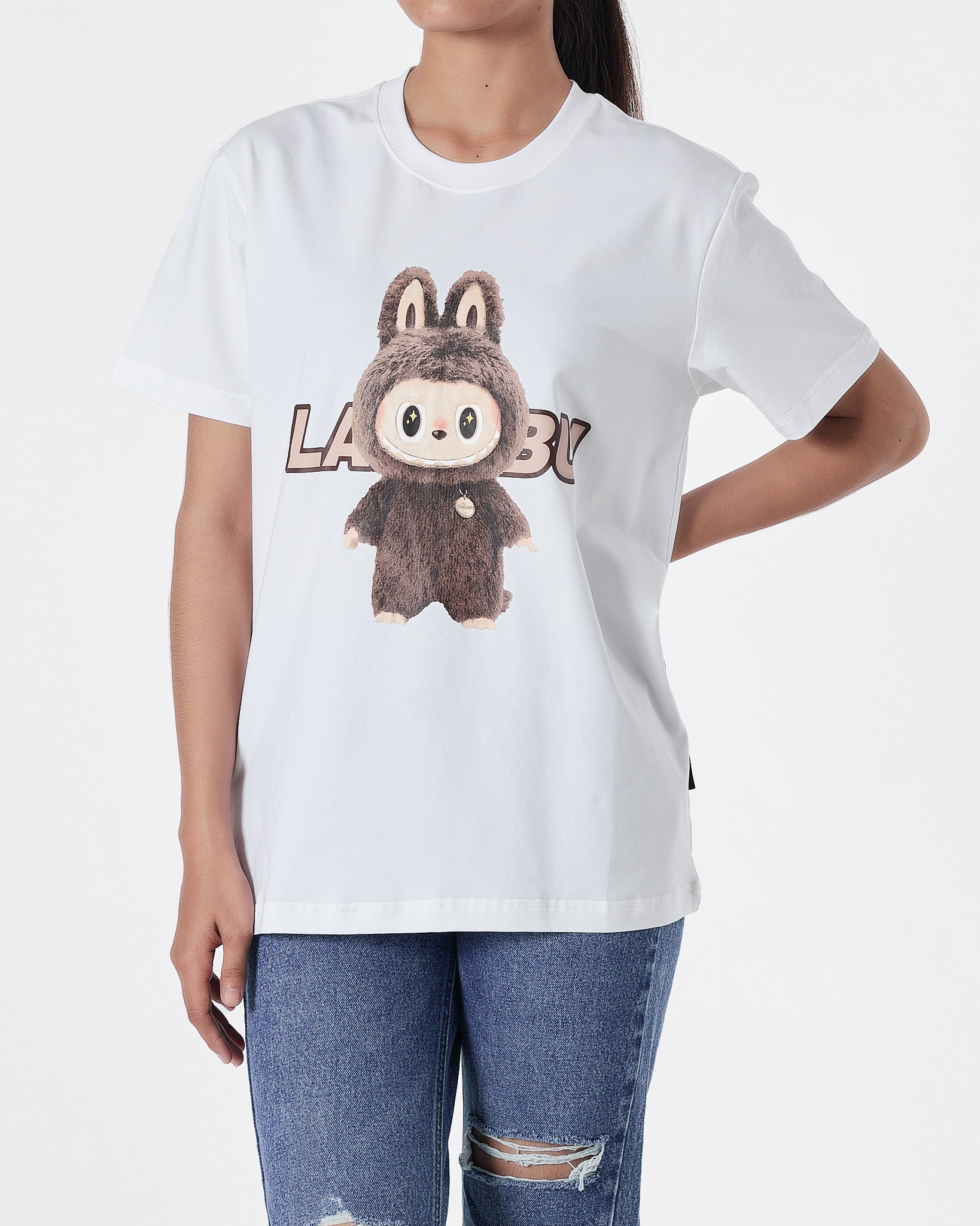 ADLV Labubu Printed Unisex White T-Shirt 14.90