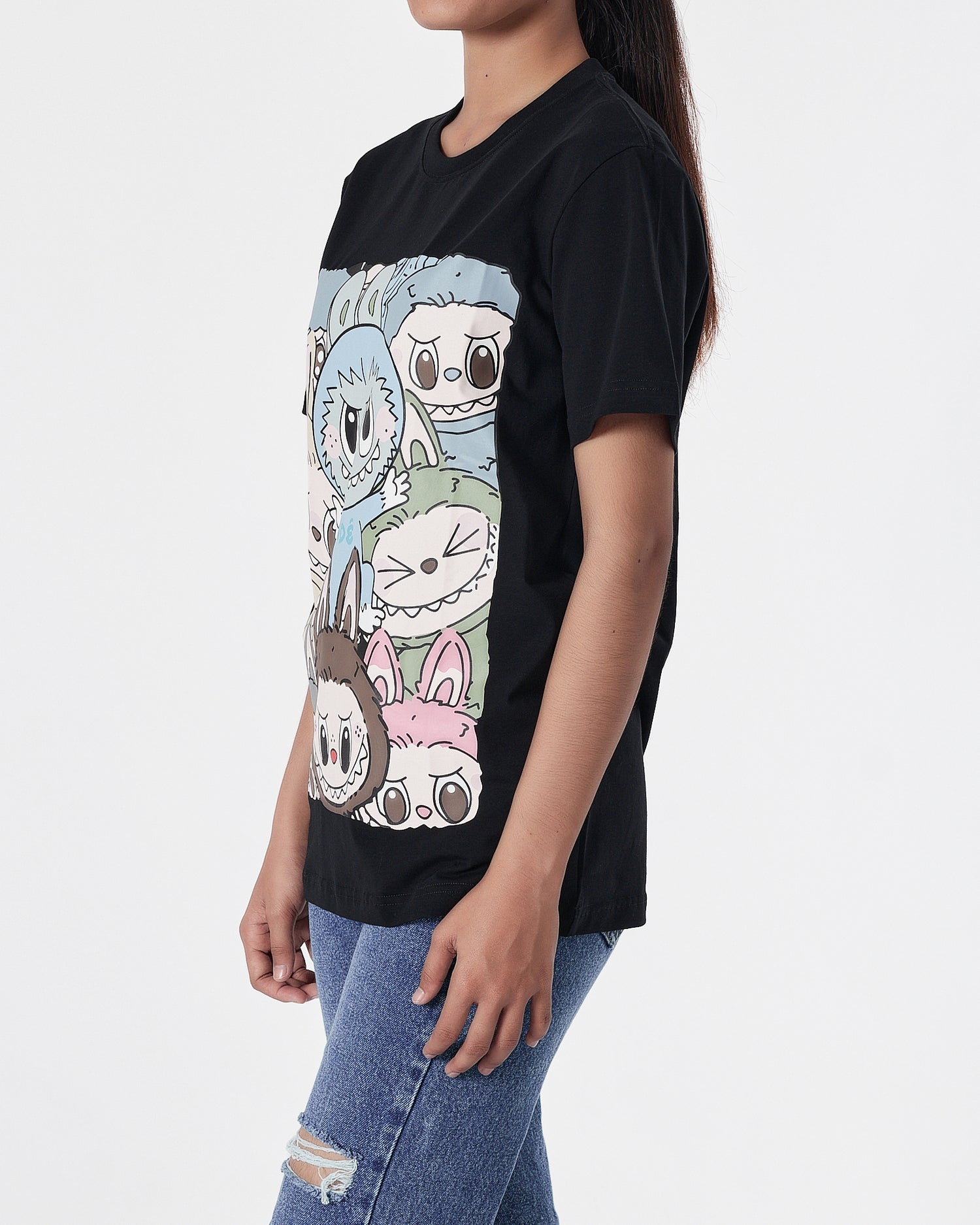 ADLV Labubu Printed Unisex Black T-Shirt 15.90