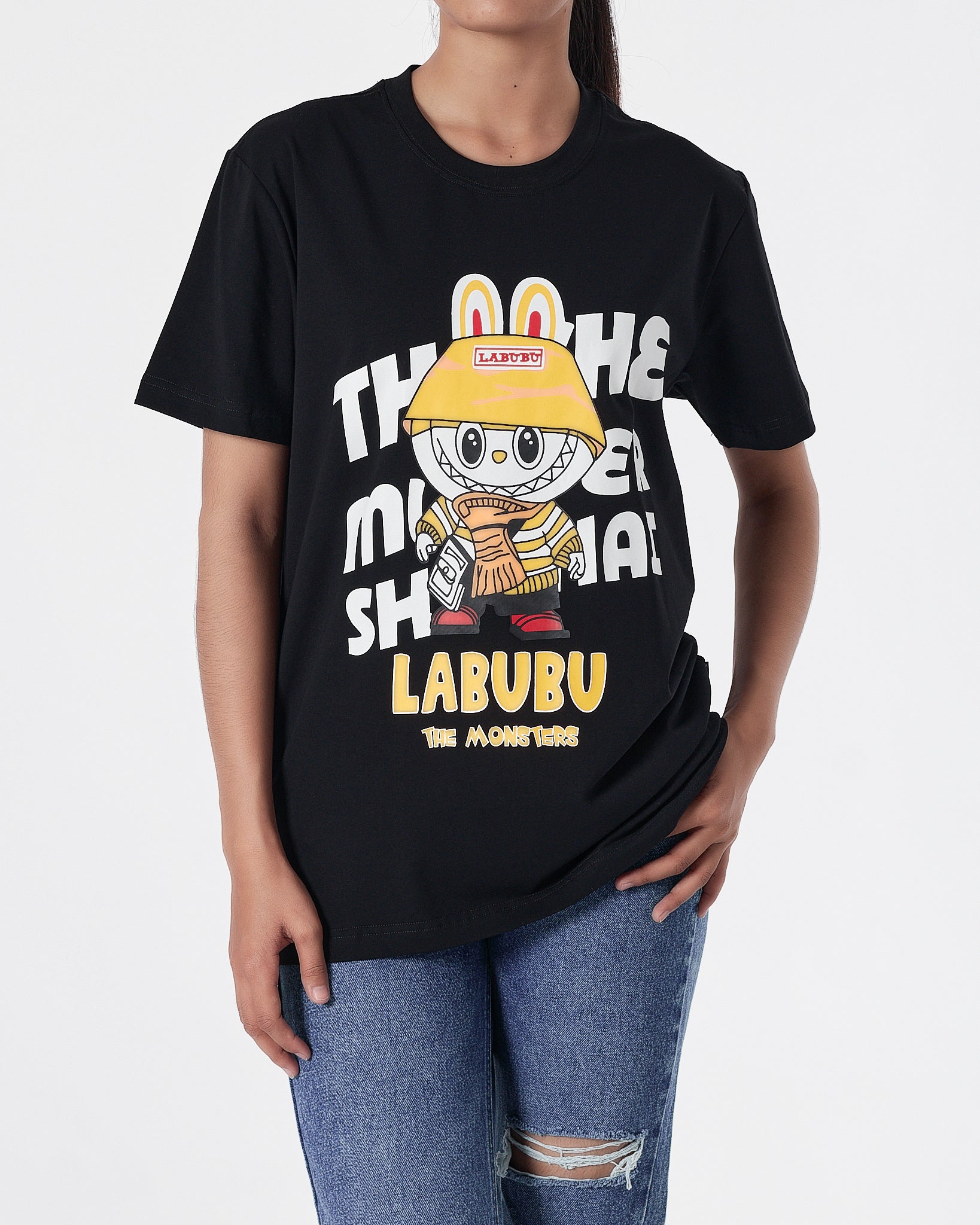 ADLV Labubu Printed Unisex Black T-Shirt 14.90