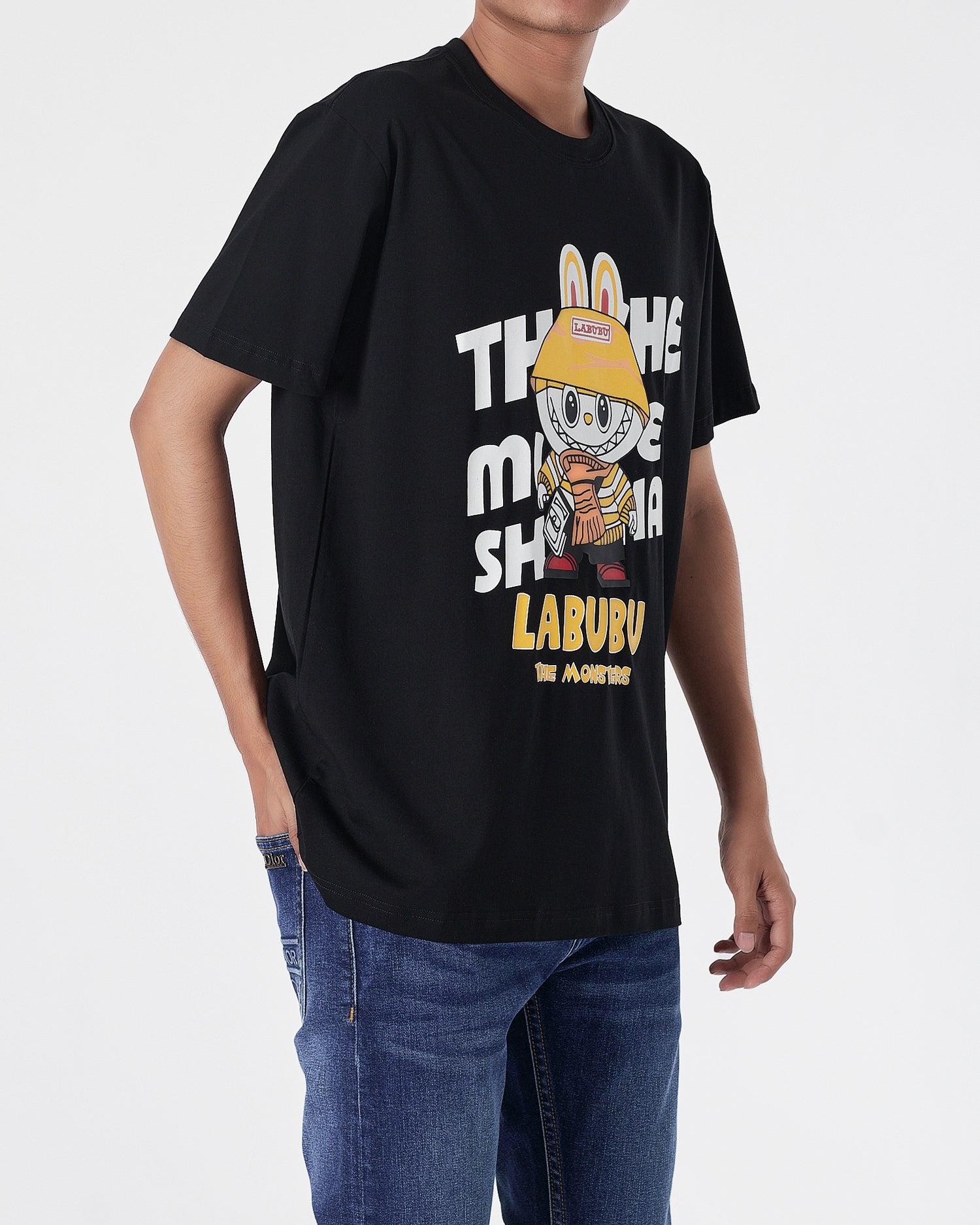 ADLV Labubu Printed Unisex Black T-Shirt 14.90