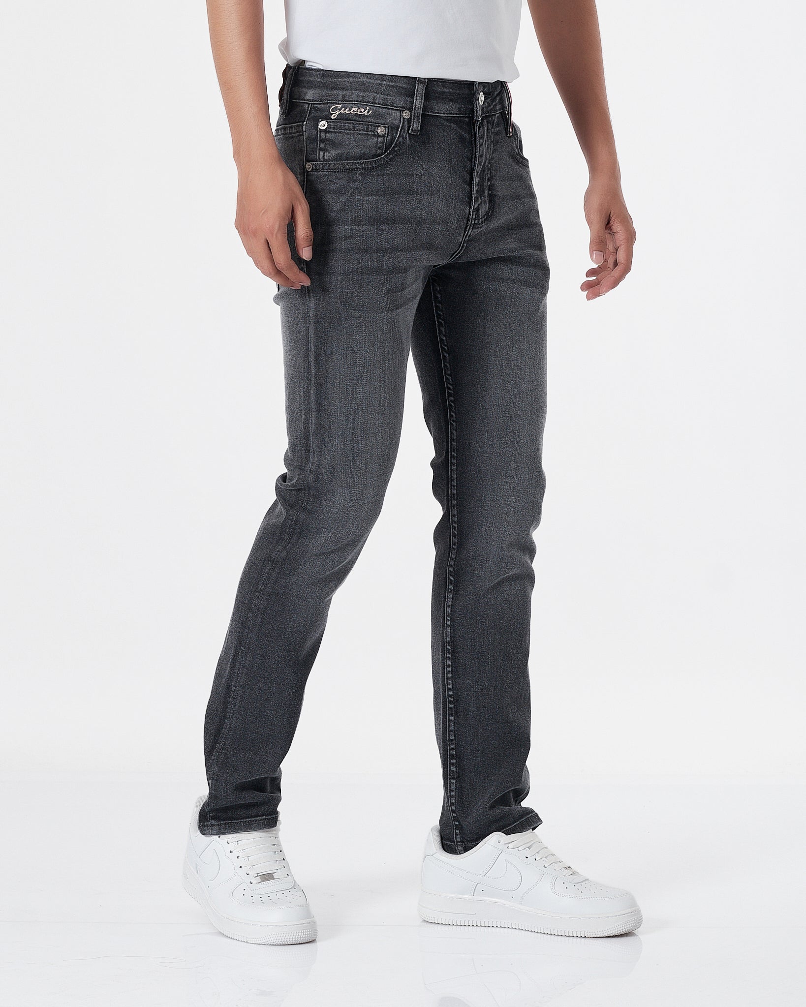 GUC Men Charcoal Slim Fit Jeans 27.90