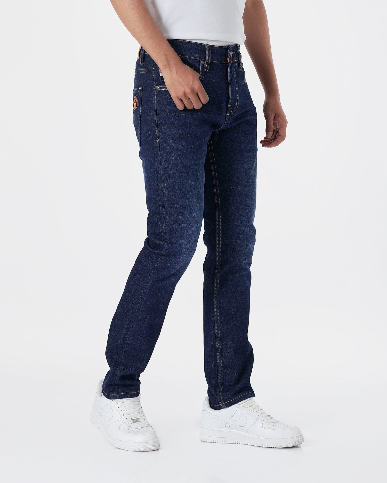 HER H Logo Embroidered Men Blue Slim Fit Jeans 26.90