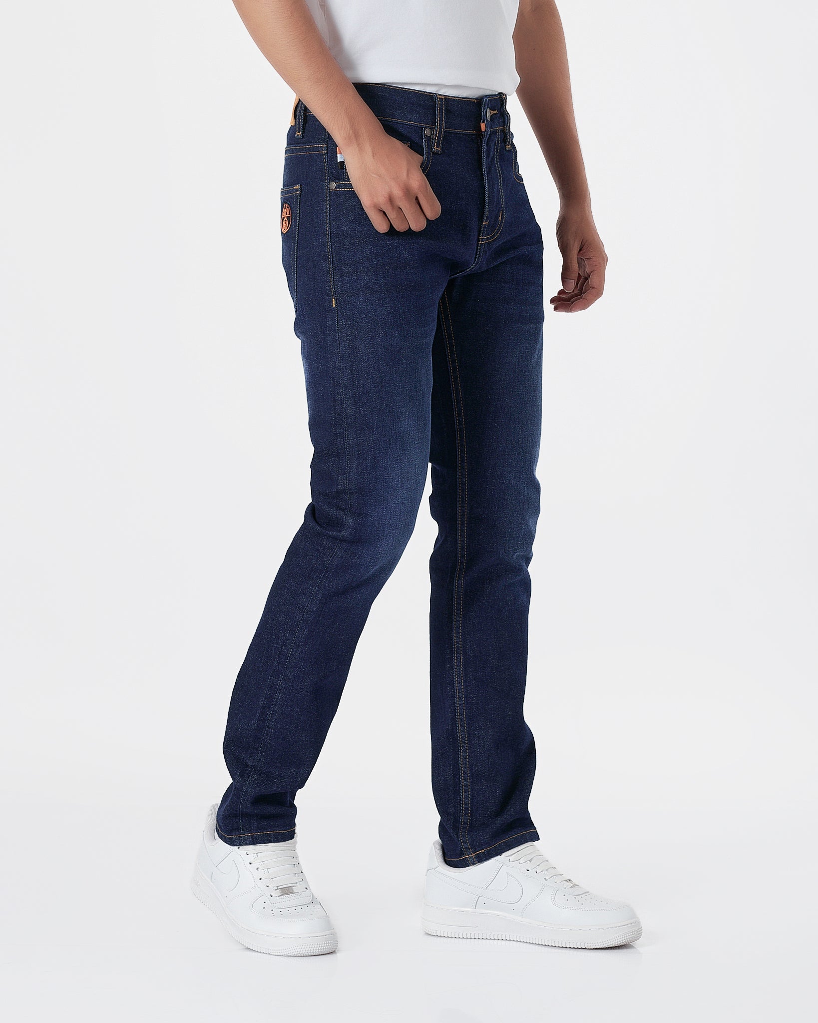 HER H Logo Embroidered Men Blue Slim Fit Jeans 26.90