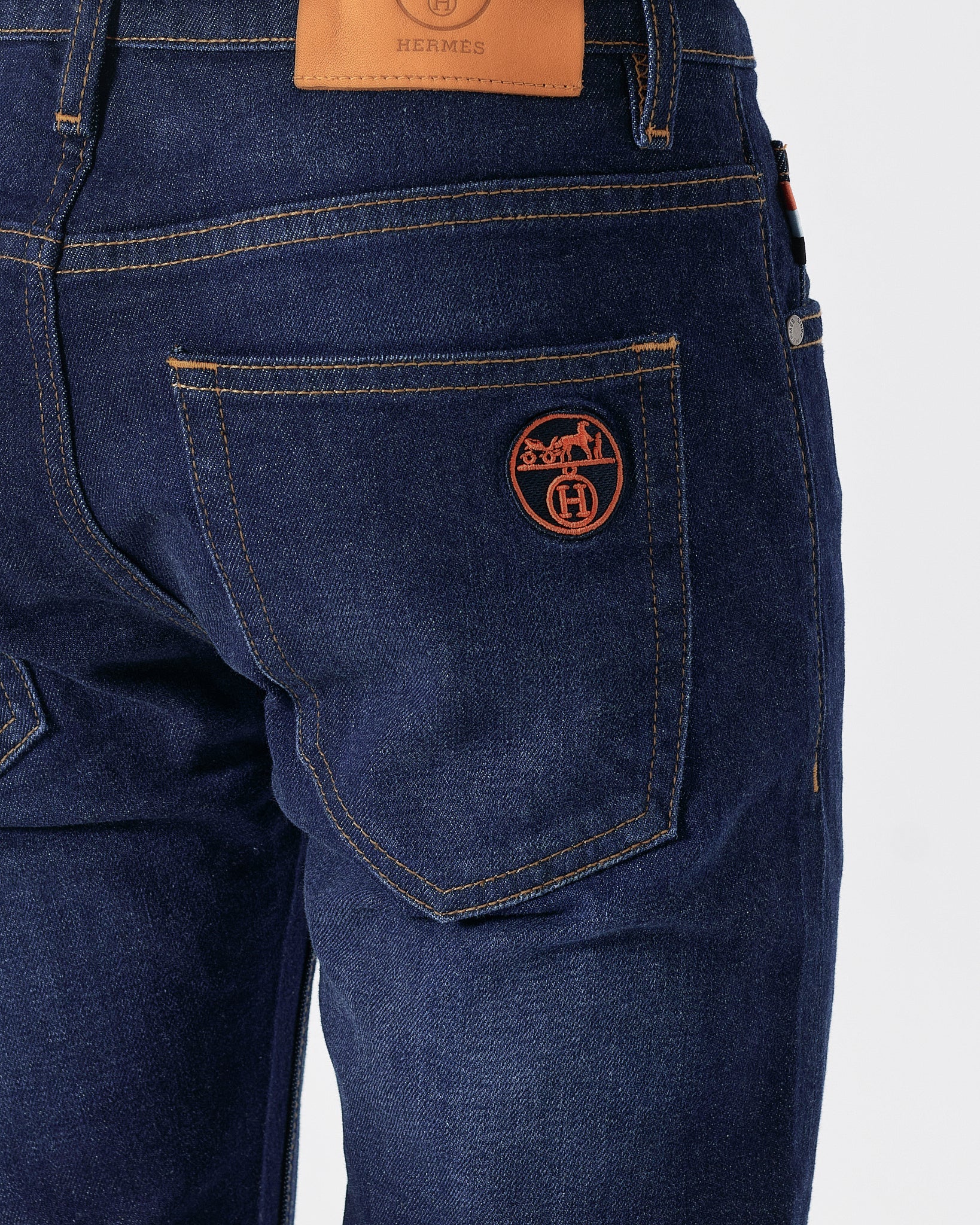 HER H Logo Embroidered Men Blue Slim Fit Jeans 26.90