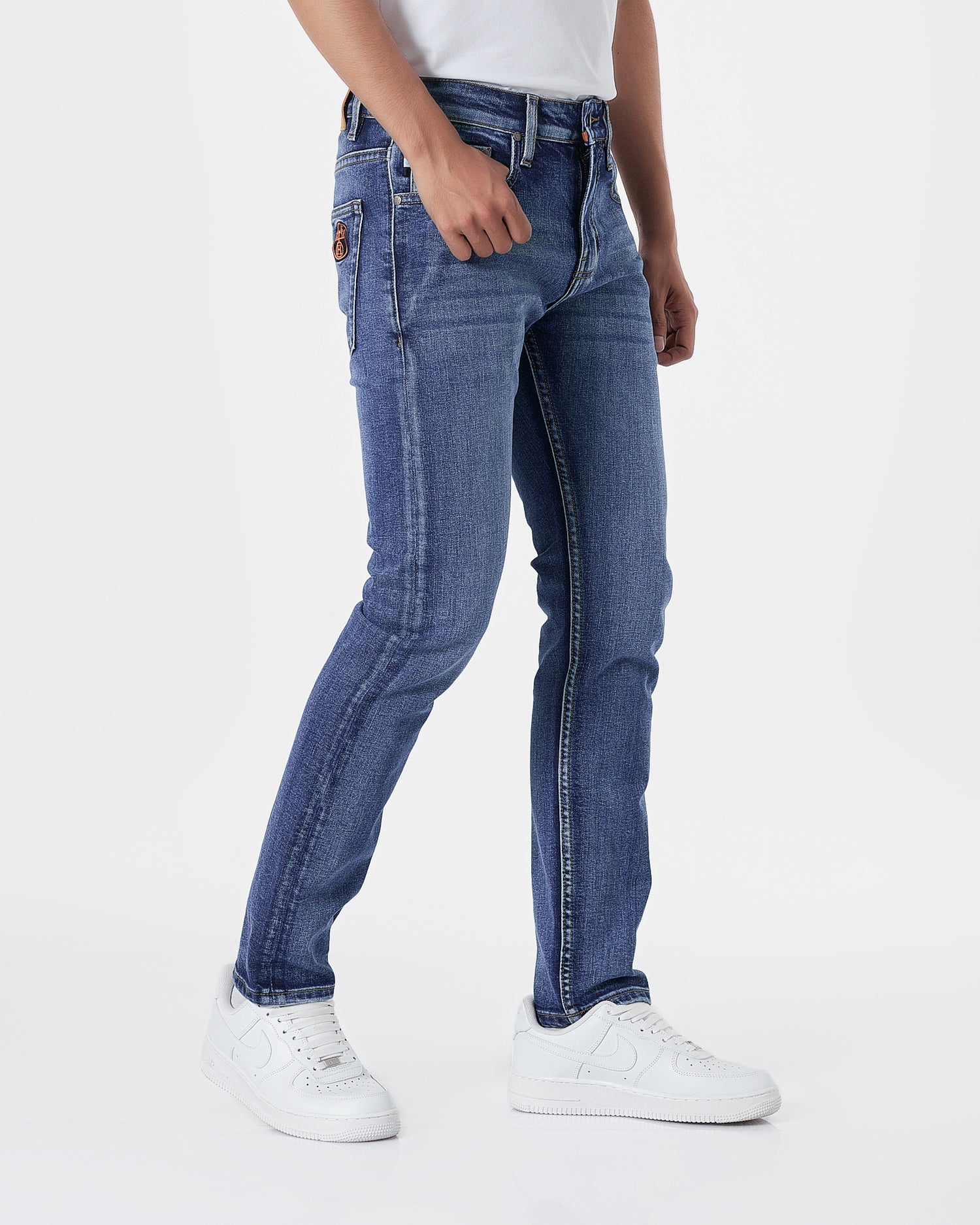 HER H Logo Embroidered Men Blue Slim Fit Jeans 26.90