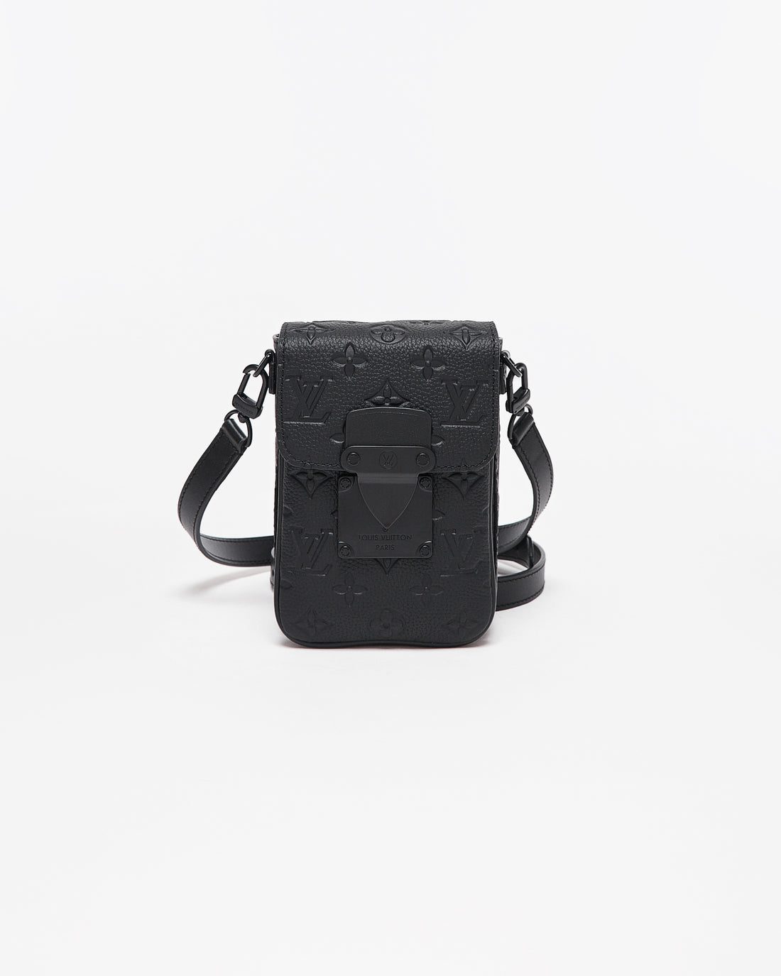 LV S-Lock Vertical Wearable Black Bag 159