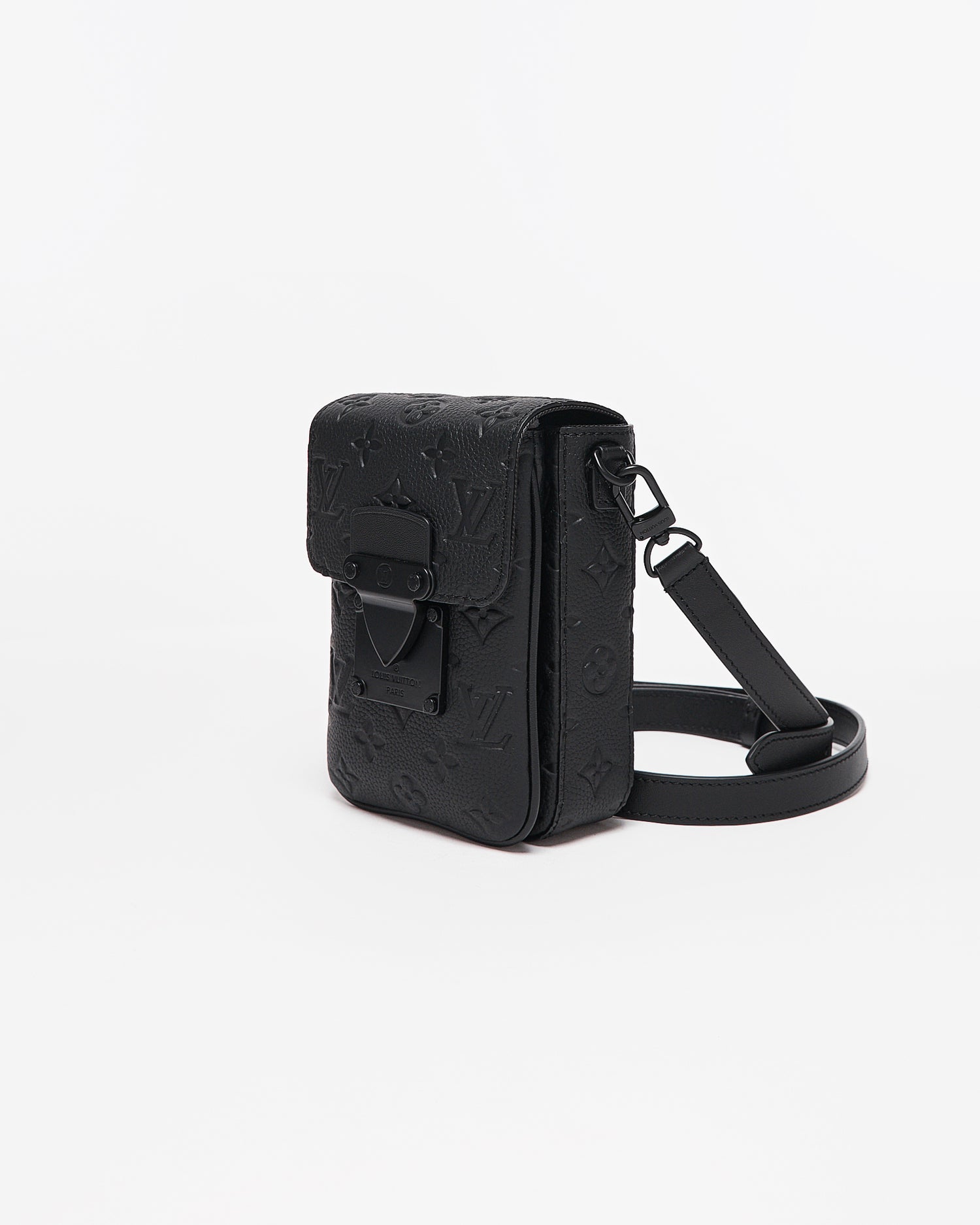 LV S-Lock Vertical Wearable Black Bag 159