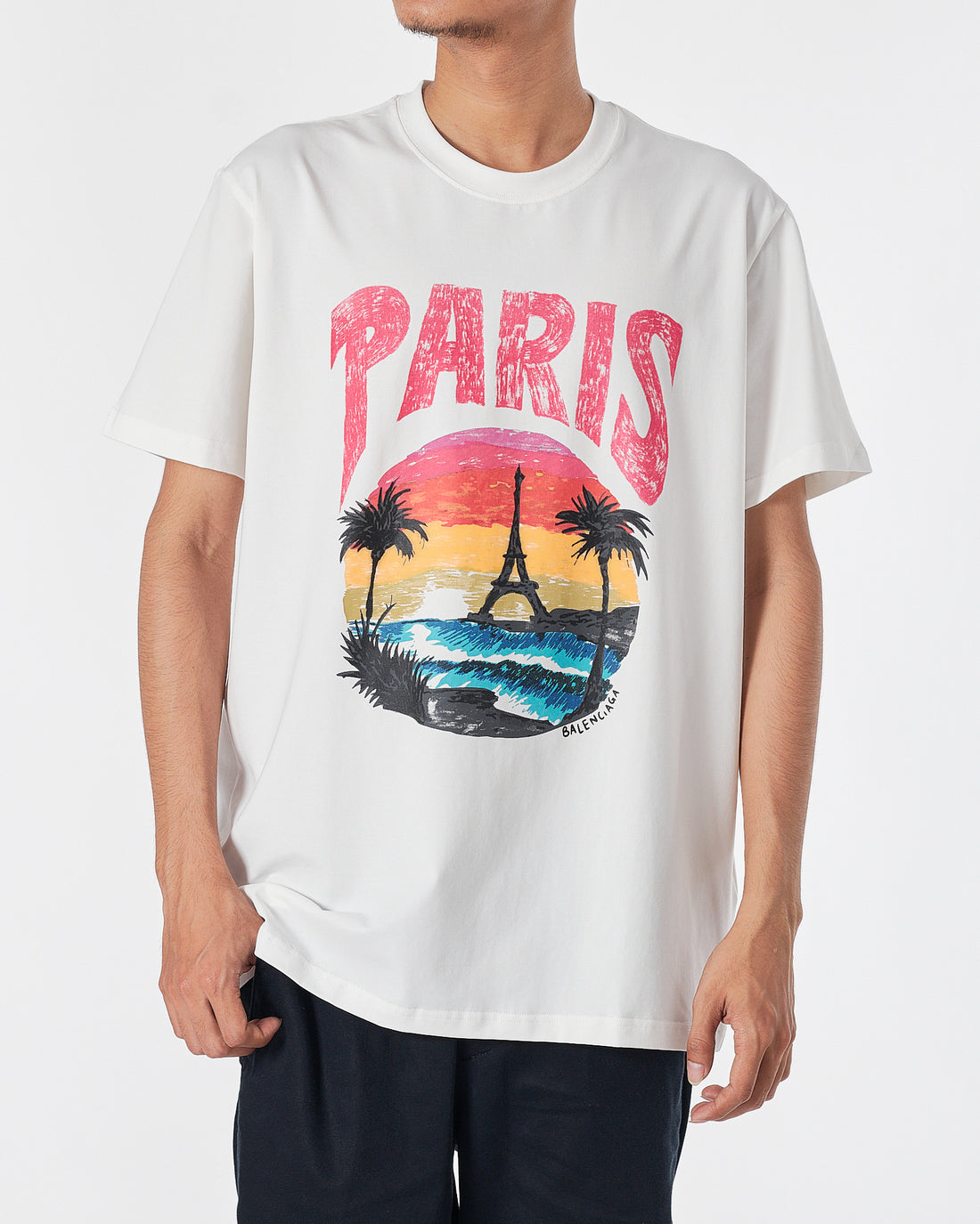 BAL Paris Men White T-Shirt 15.90
