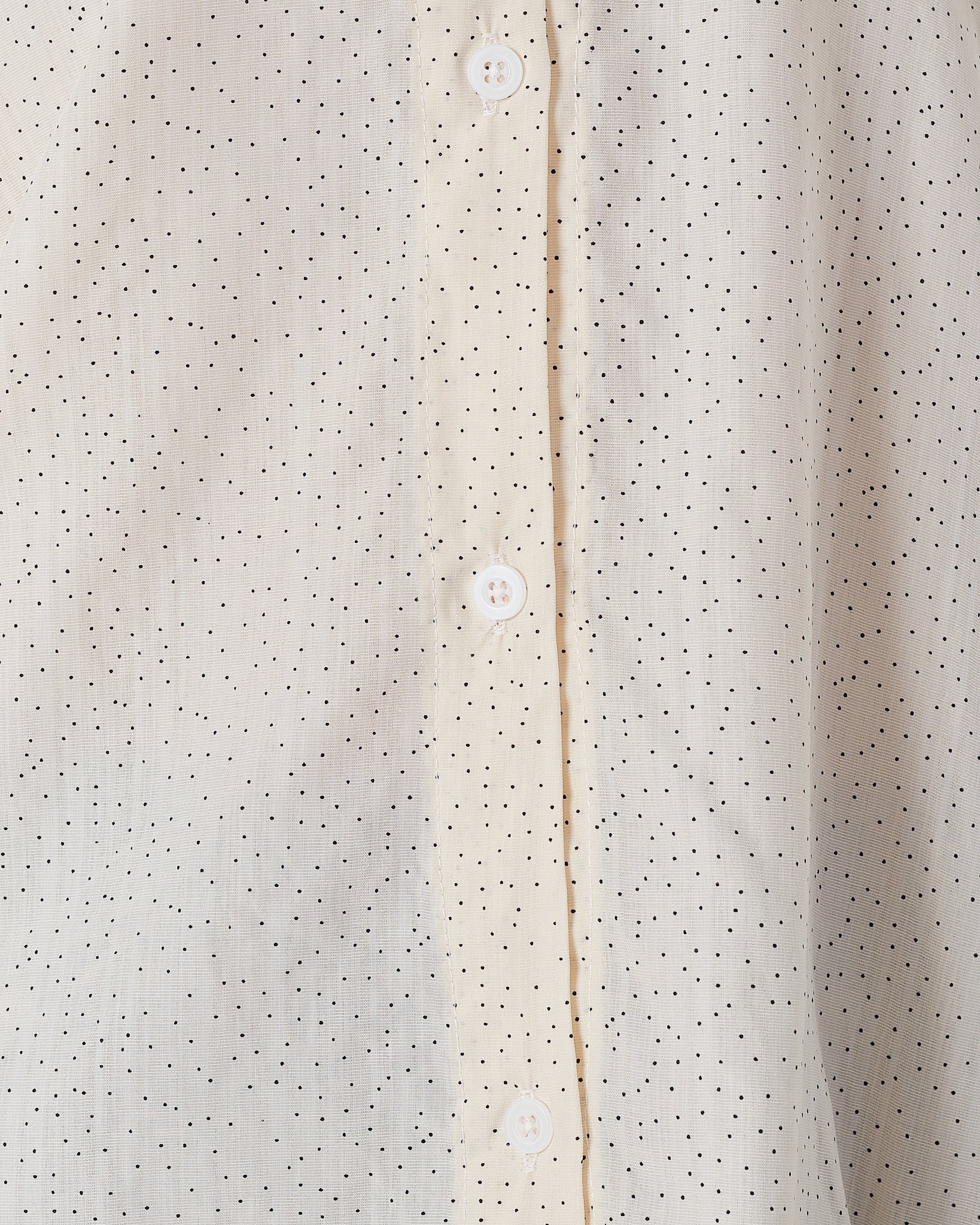 Dots Over Printed Cream Lady Shirts Long Sleeve 14.90