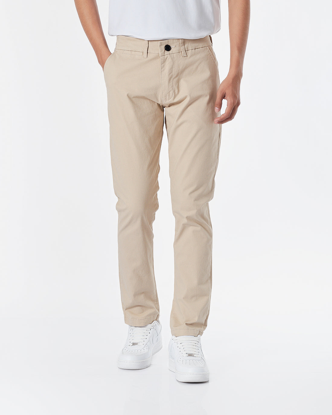 LAC Plain Color Men Cream Khaki Pants 22.90