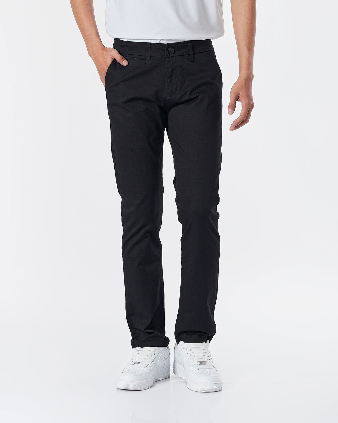 LAC Plain Color Men Black Khaki Pants 22.90