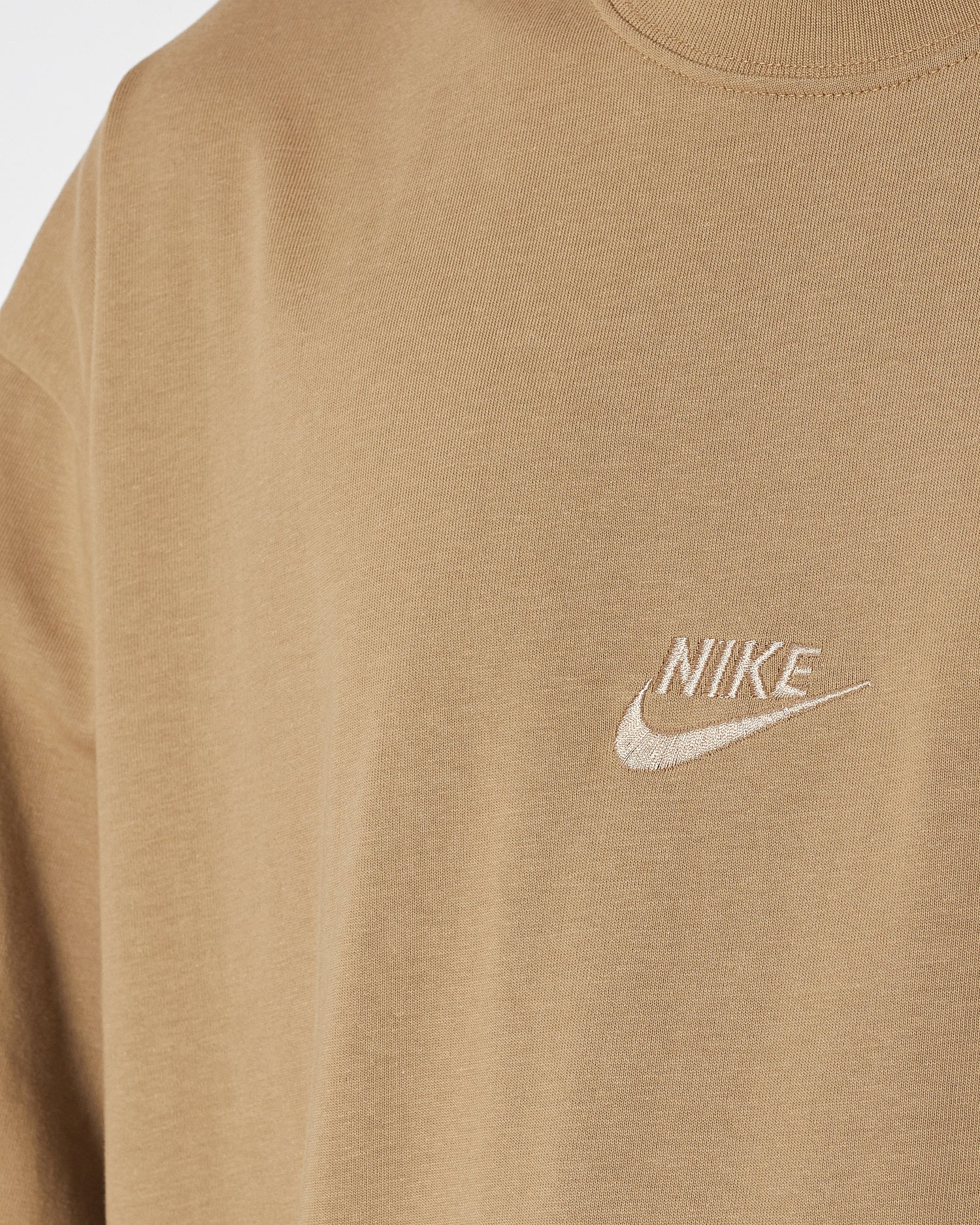 NIK Logo Embroidered Men Brown T-Shirt 16.90