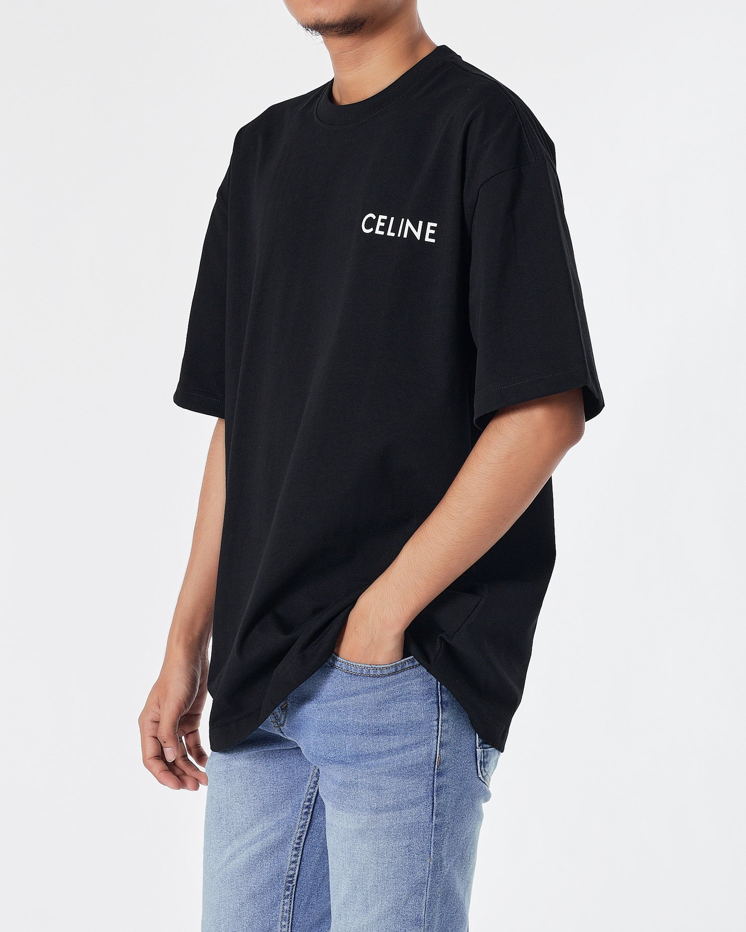 CEL Logo Printed Men Black T-Shirt 17.90