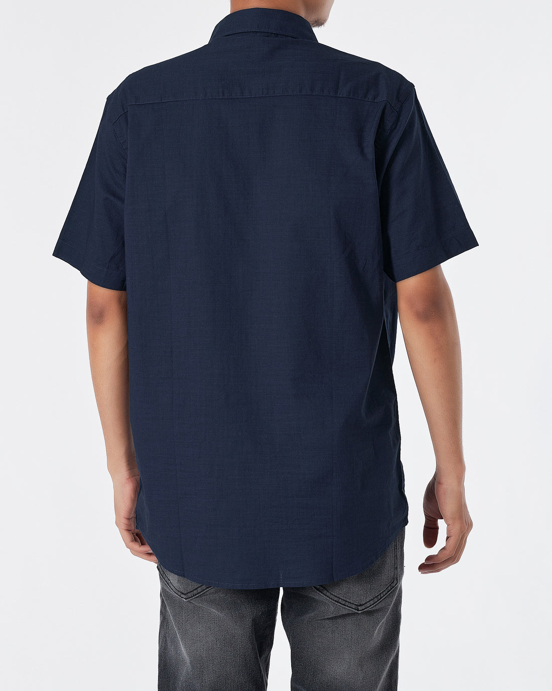 CK Linen Men Blue Shirts Short Sleeve 20.90