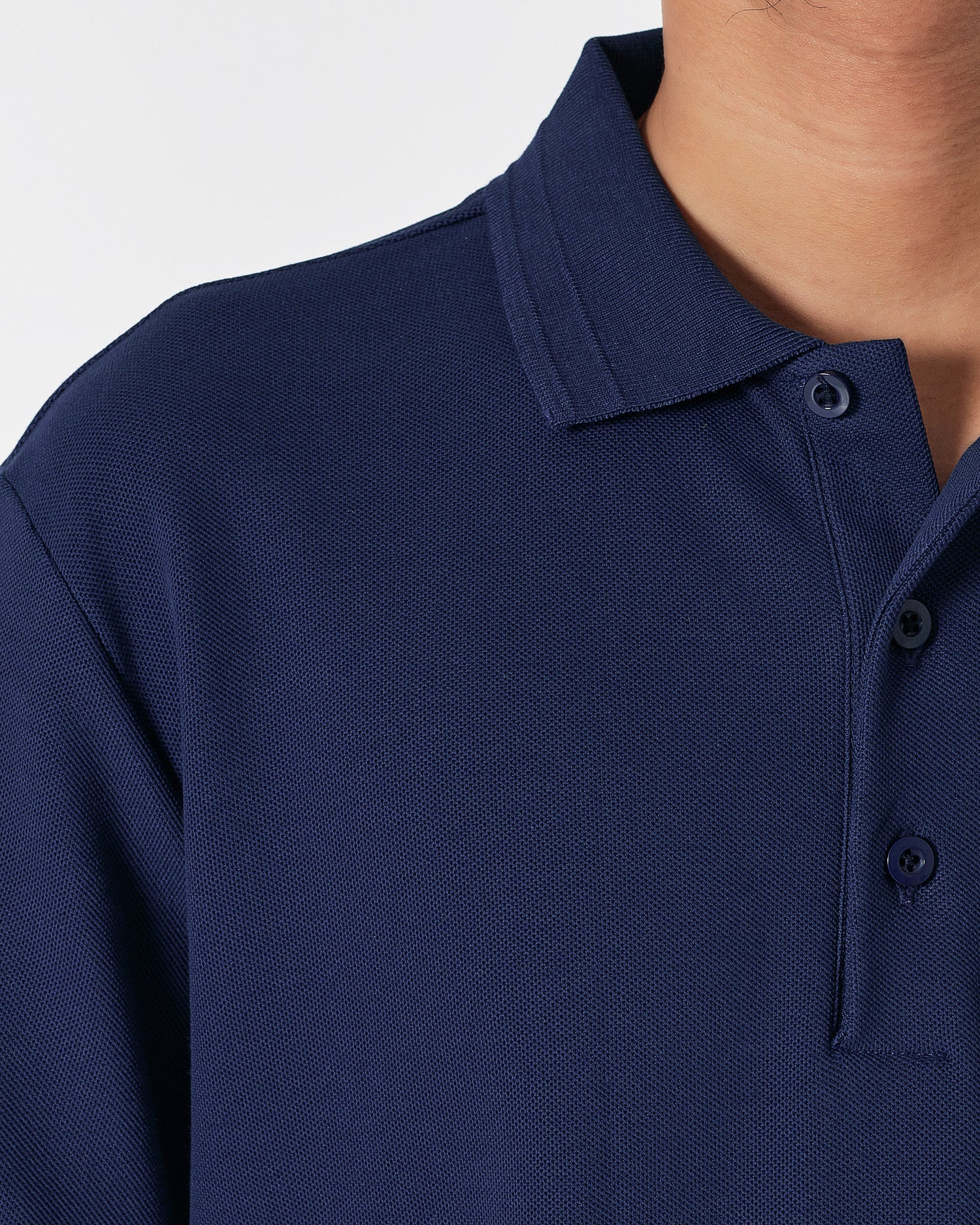LAC Plain Color Men Blue Polo Shirt 22.90