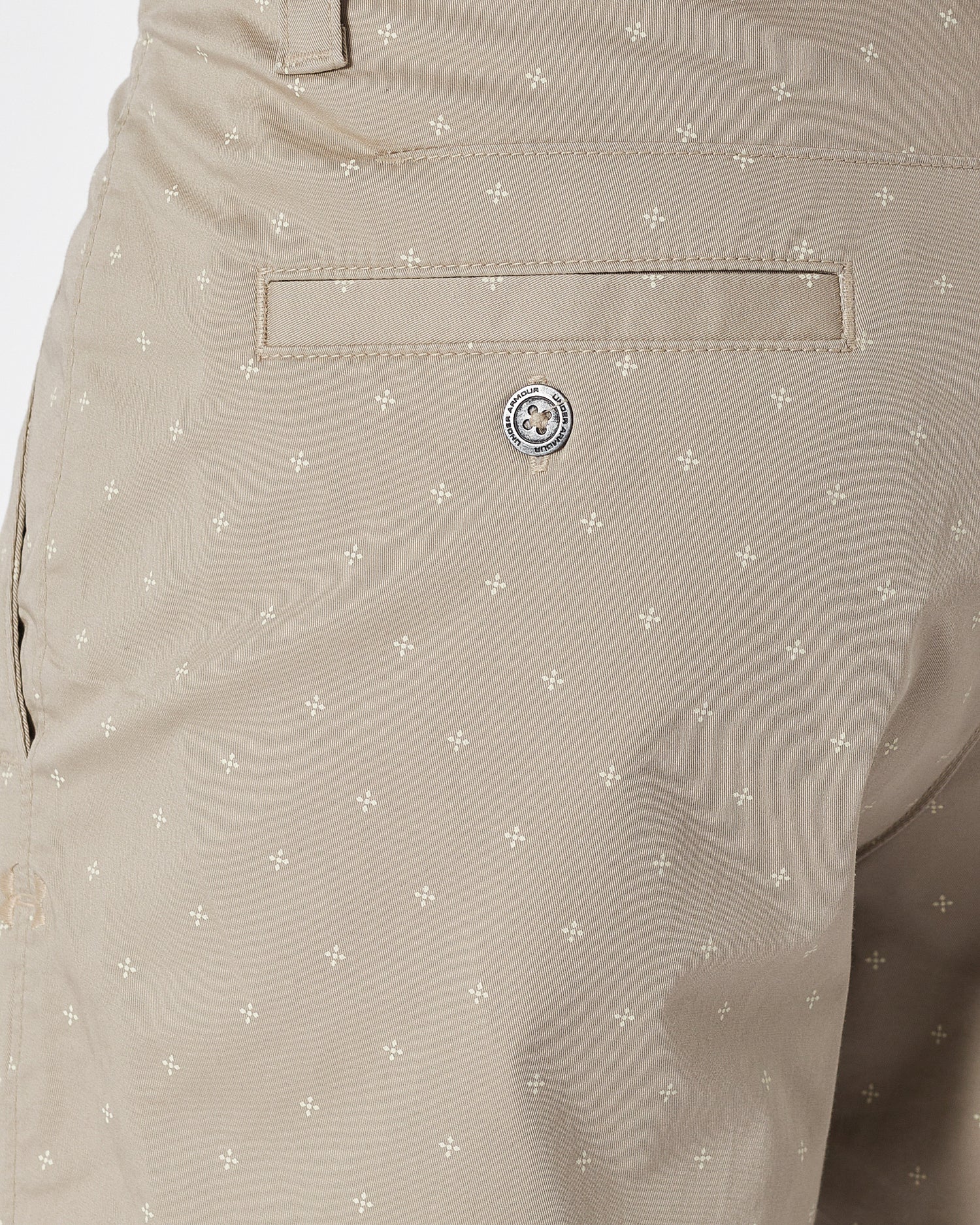UA Star Over Printed Men Cream Short Pants 18.50