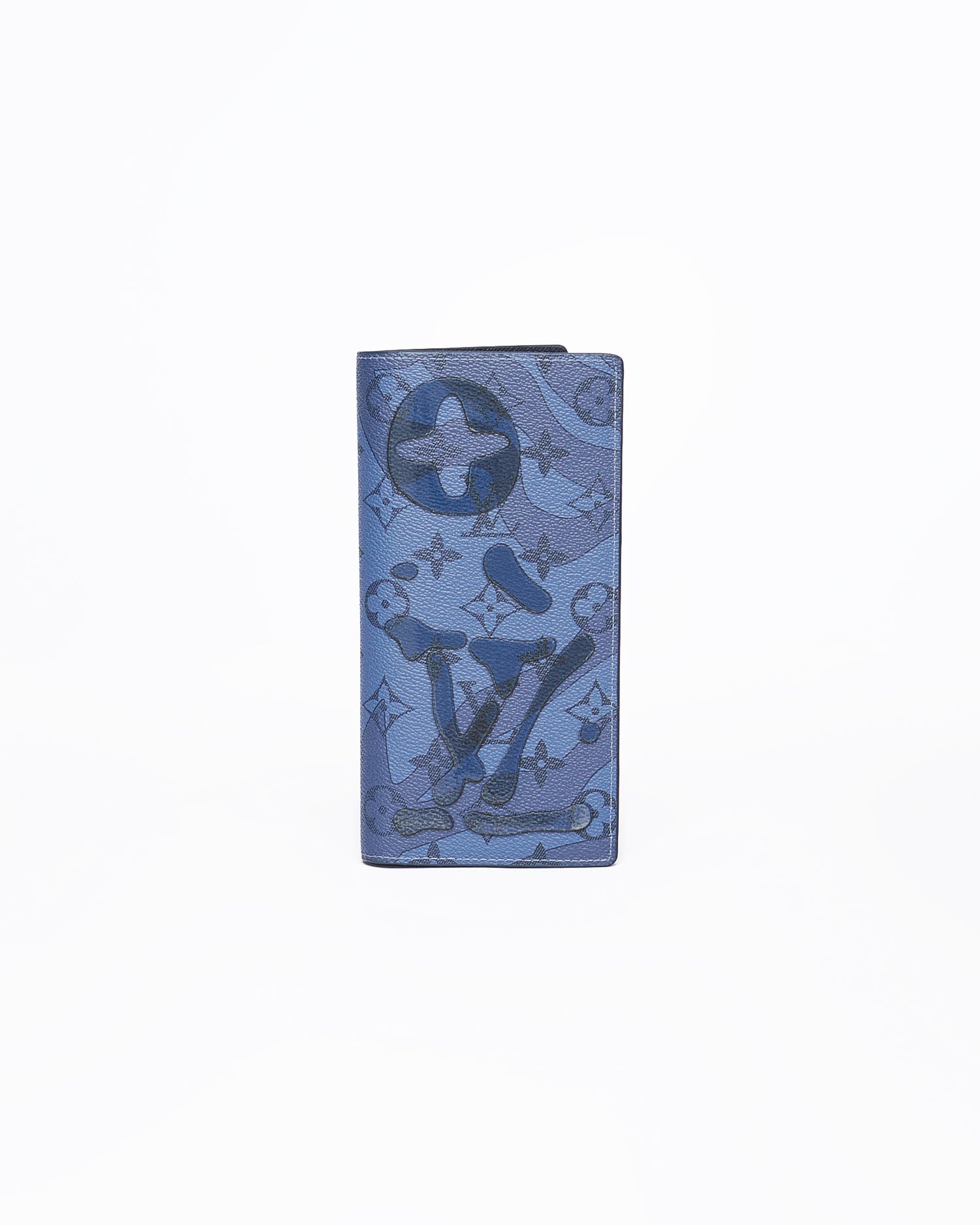 LV Monogram Men Blue Long Wallet 89.90
