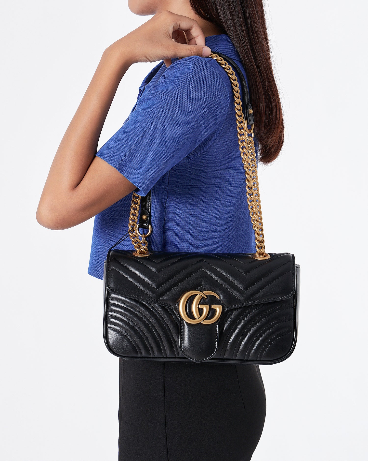 GUC Marmont Lady Black Shoulder Bag 185