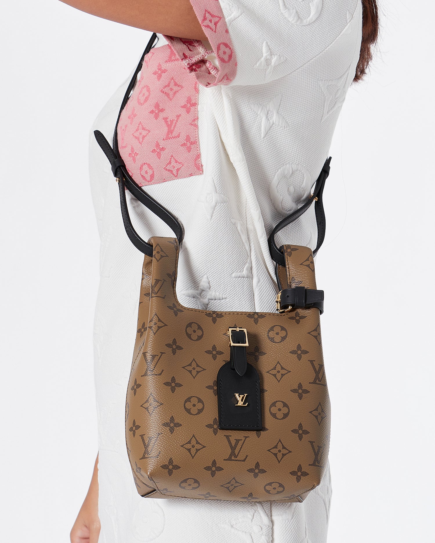 LV Monogram Lady Brown Bucket  Bag 219
