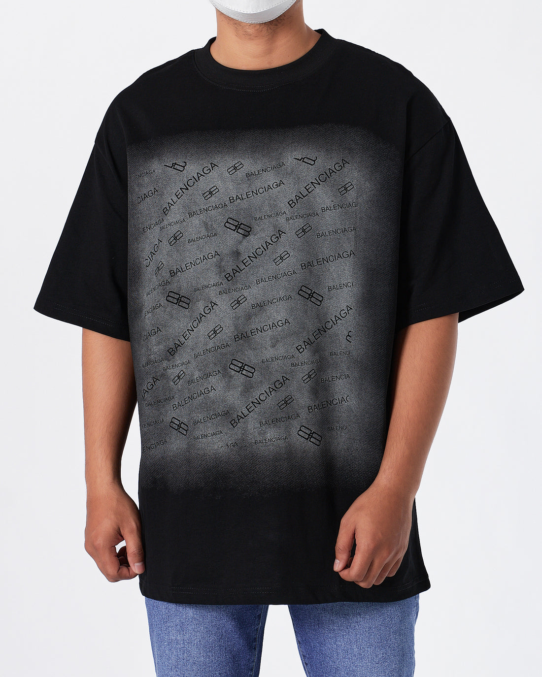 BAL Sliver Logo Printed Men Black T-Shirt 25.90